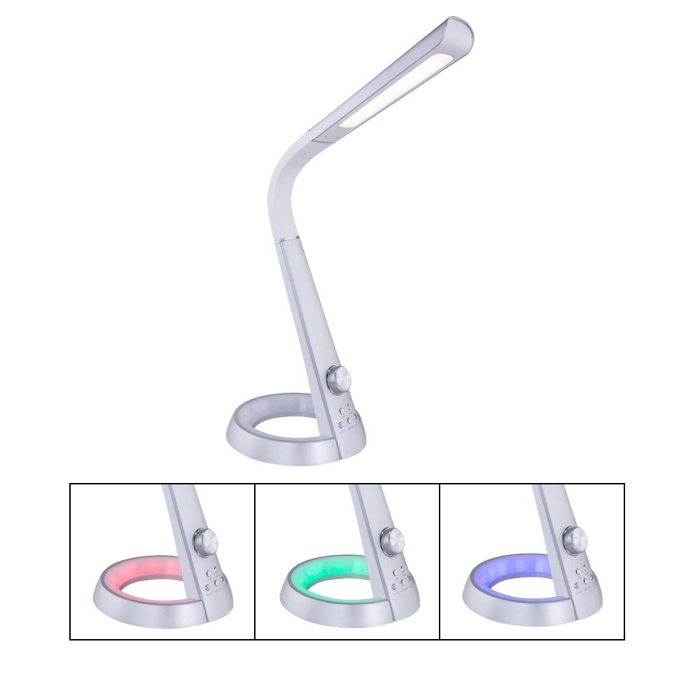 GLOBO LIGHTING LED Schreibtischlampe »MITTI« LED-Modul 1 Stk. warmweiß - kaltweiß Farbwechsel Rot-Grün-Blau, Tischleuchte, Büroleuchte