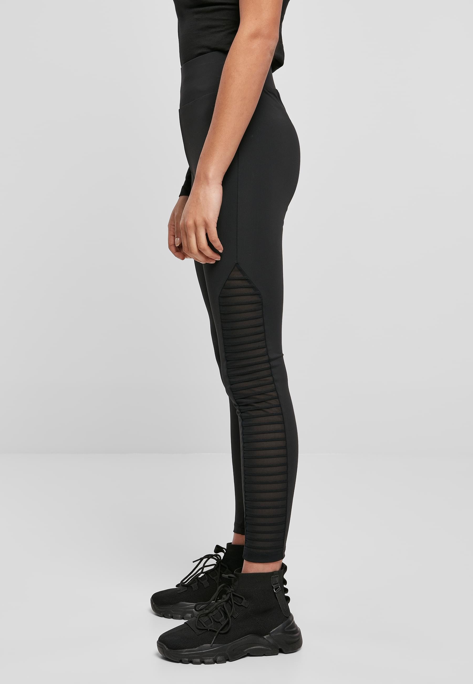 URBAN CLASSICS Leggings »Urban Classics Damen Ladies Highwaist Biker Tech Mesh Leggings«, (1 tlg.)