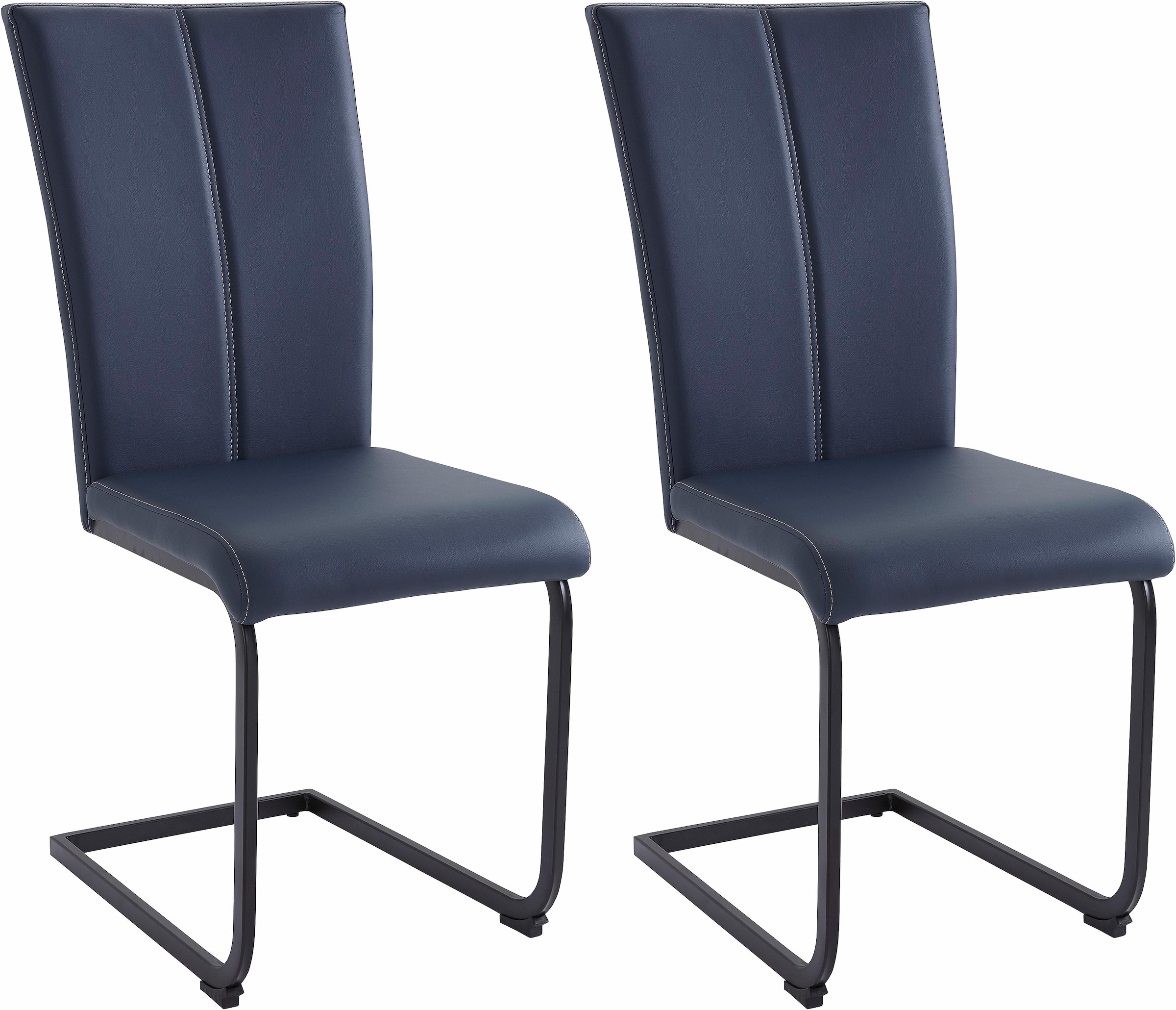 Home affaire Freischwinger "Nils" (Set) 2 Stk. Kunstleder Stuhl belastbar b günstig online kaufen