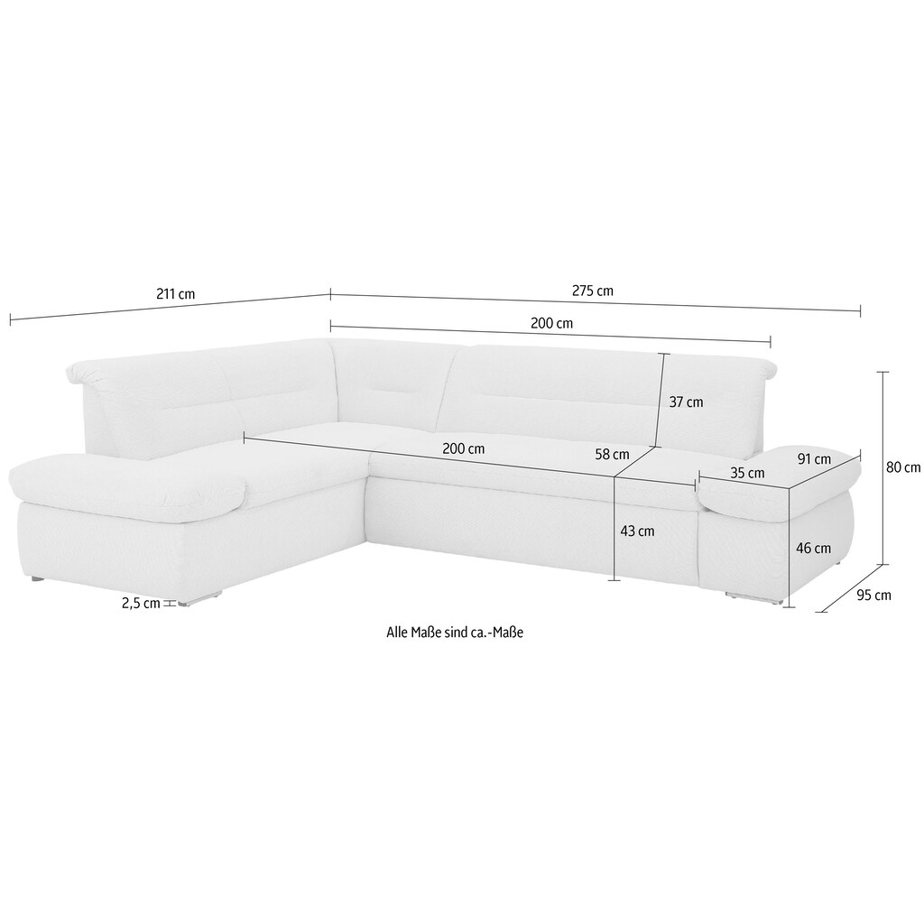 INOSIGN Ecksofa »Avesa L-Form«