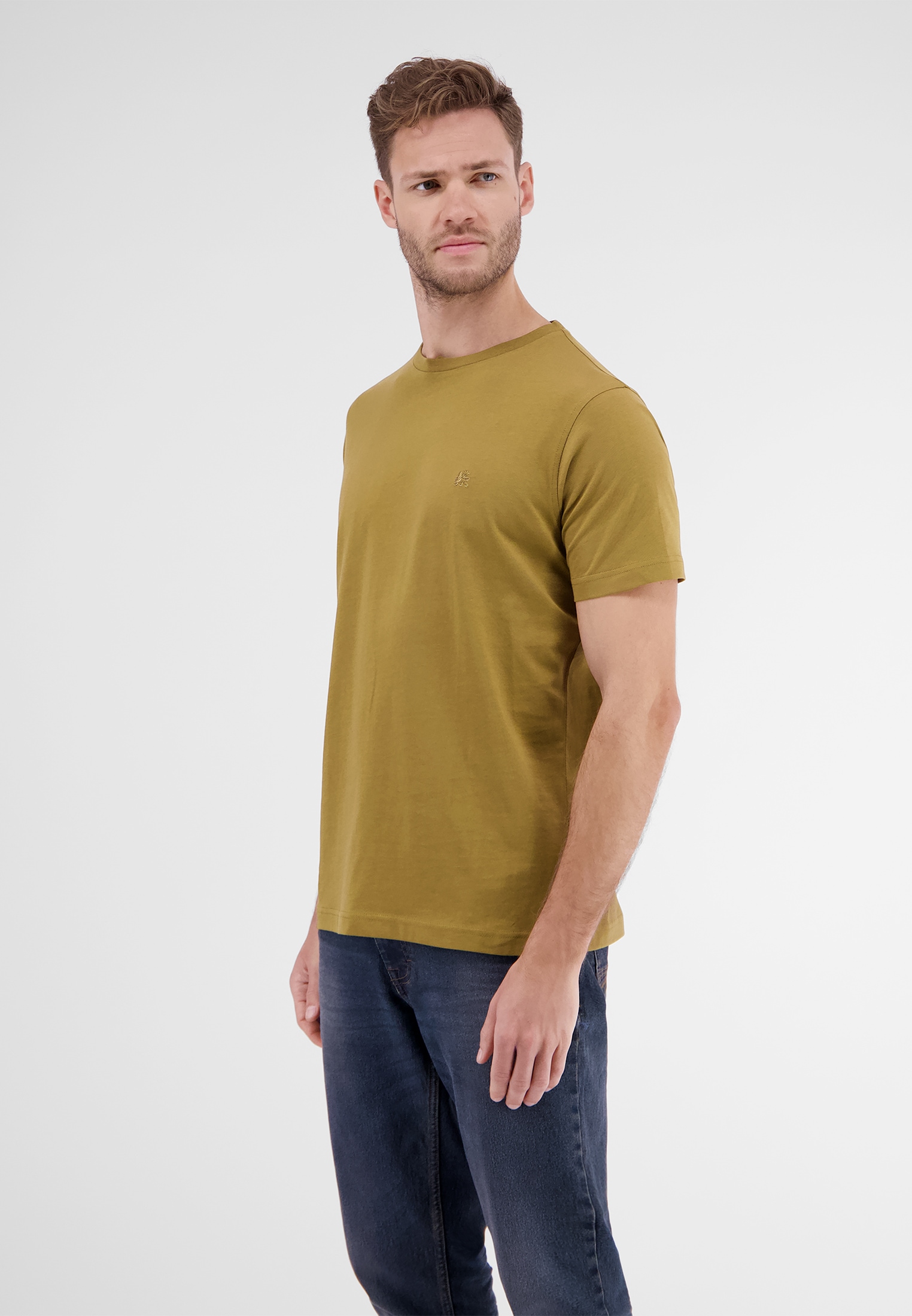 Basic in ▷ BAUR vielen T-Shirt »LERROS | T-Shirt LERROS Farben« für
