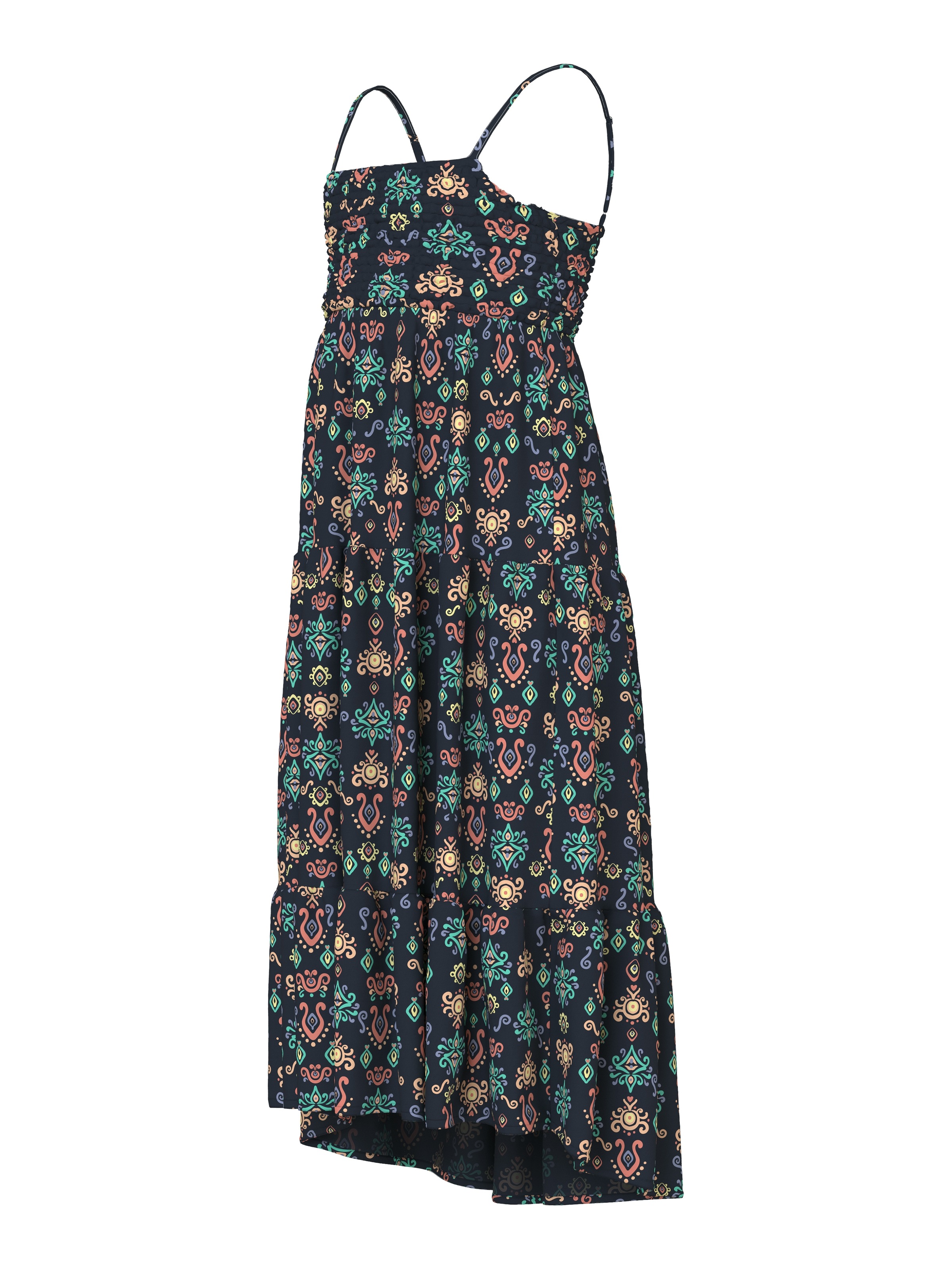 Thumbnail - Name It Trägerkleid "NKFVINAYA STRAP MAXI DRESS" mit sommerlichen, wunderschönen Alloverprints