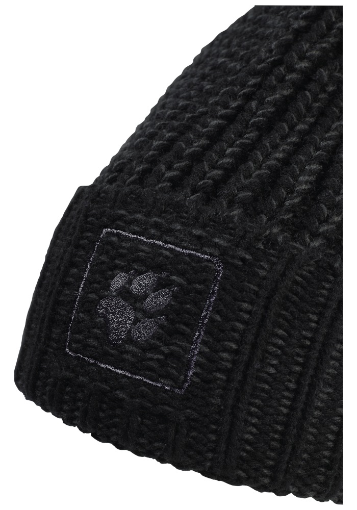 Jack Wolfskin Beanie »BADGE PAW BEANIE« Strickbeanie, warm, weich