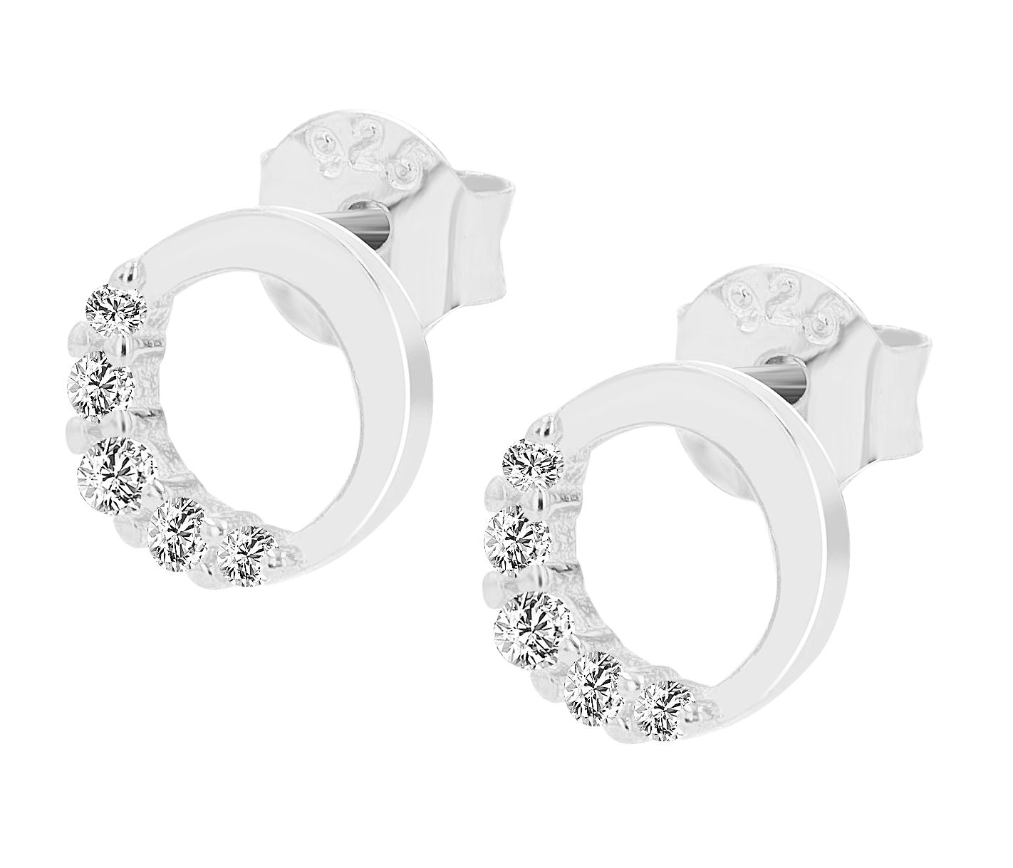 Adelia´s Paar Ohrhänger "Damen Ohrringe – Ohrstecker aus 925 Silber mit Zir günstig online kaufen