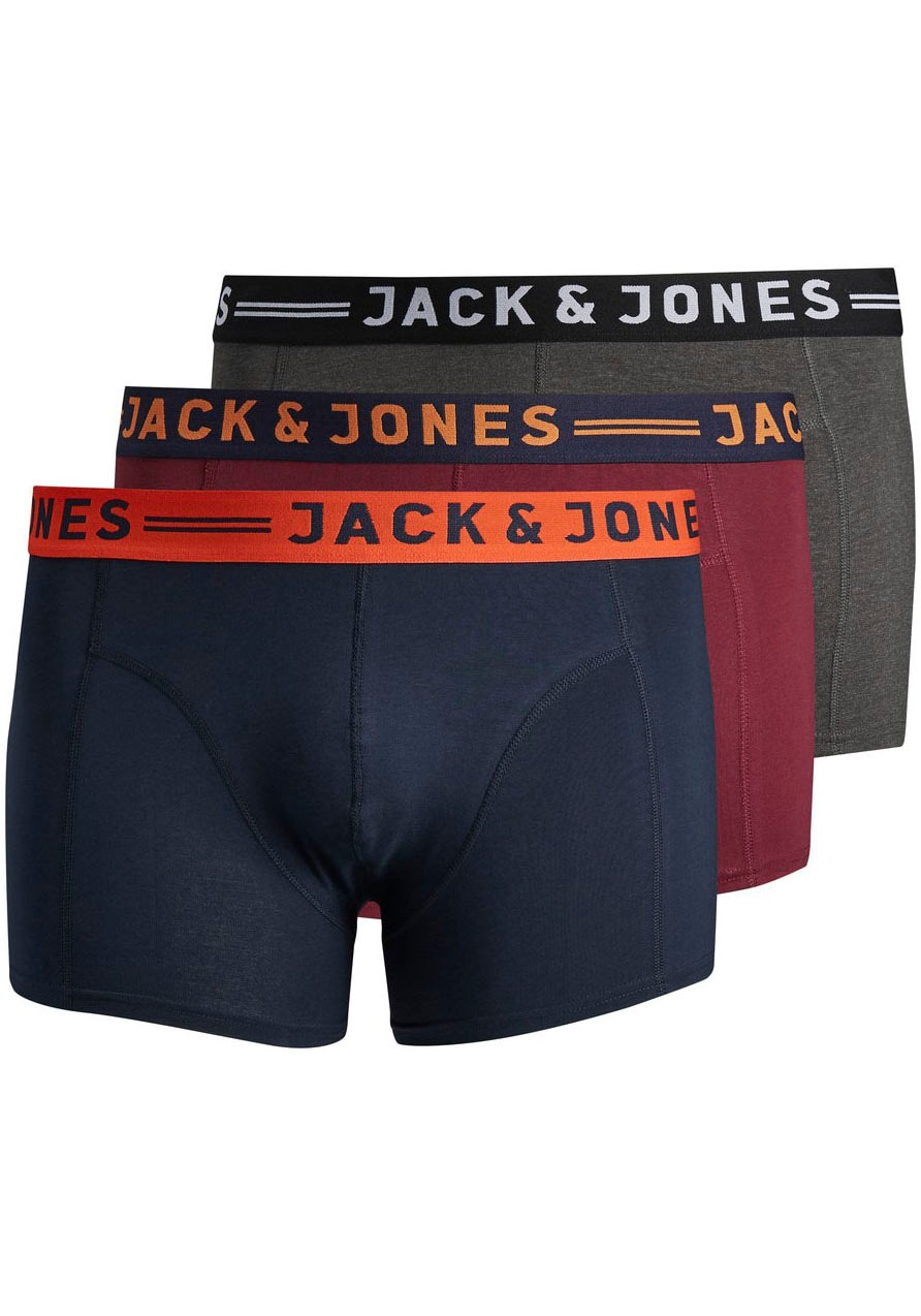 Jack & Jones PlusSize Boxershorts "JACLICHFIELD TRUNKS NOOS 3 PACK PLS", (Packung, 3 St.)