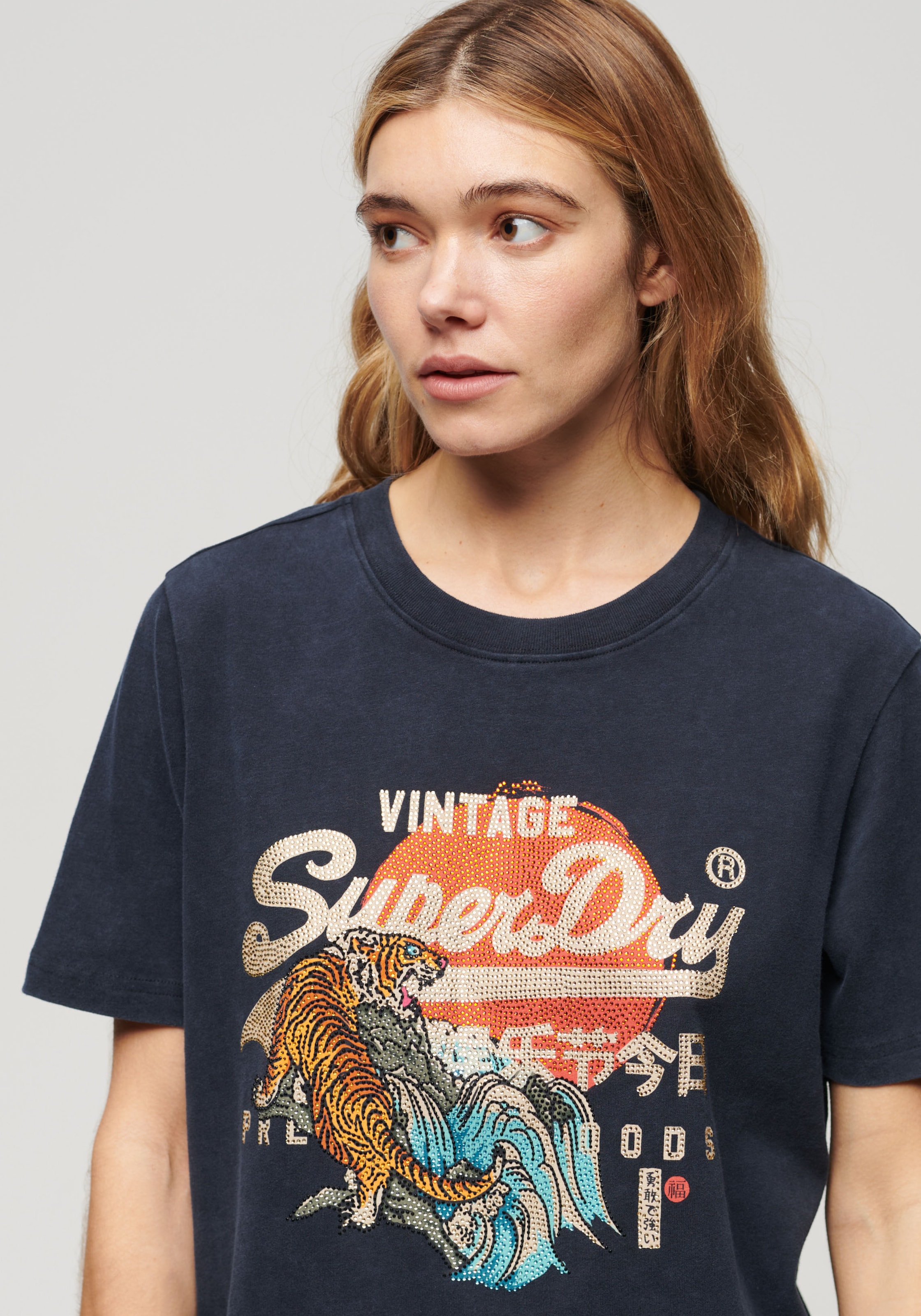 Superdry Print-Shirt »TOKYO VL RELAXED T SHIRT«
