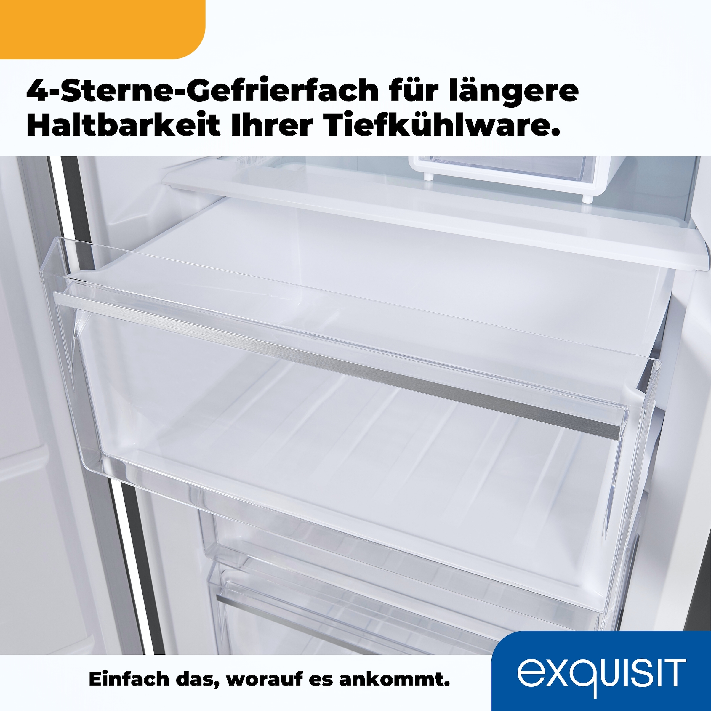 exquisit Gefrierschrank »GS295-NF-H-040D«, 185 cm hoch, 60 cm breit