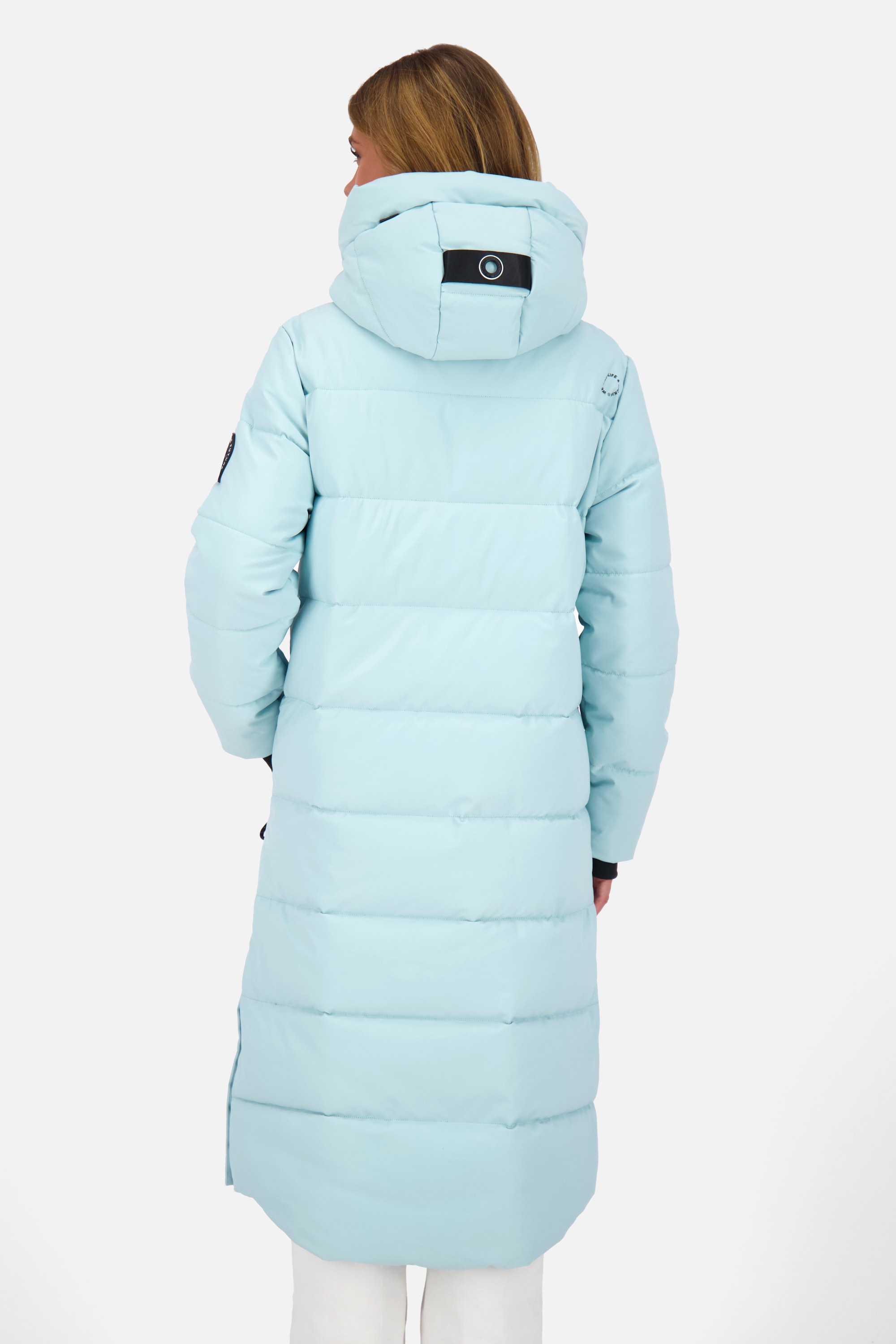Alife & Kickin Steppjacke »Damen KatiaAK A«, mit Kapuze, Langer Wintermantel mit großer Kapuze und regulierbarer Beinfreiheit