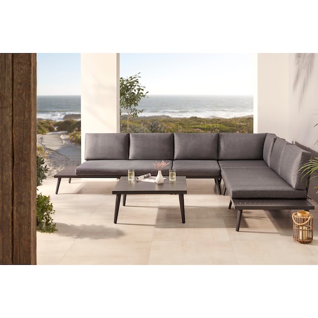 KONIFERA Gartenlounge-Set »Denver«, (Set, 14 tlg., Aluminium), individuell  stellbar | BAUR