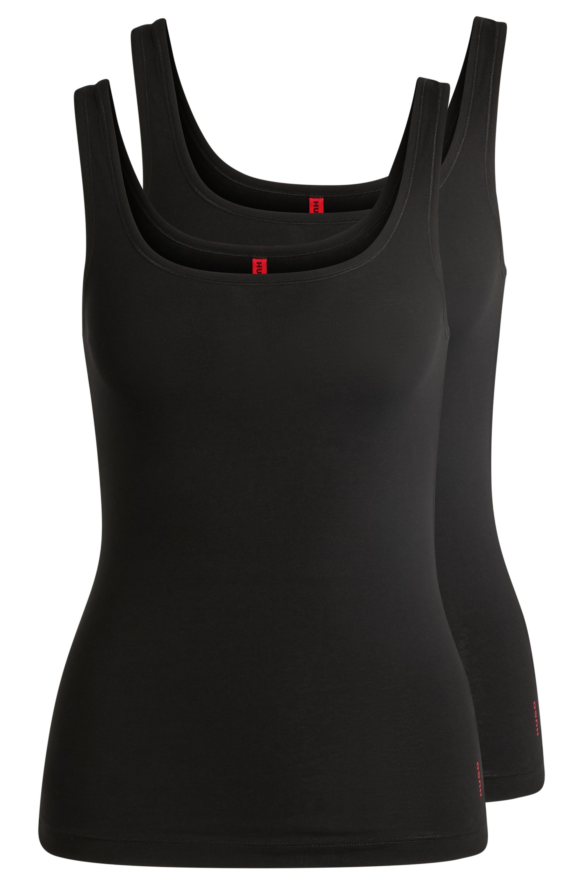 HUGO Underwear Tanktop »TWIN VEST«, (Packung, 2er-Pack), mit vertikalem Logoprint