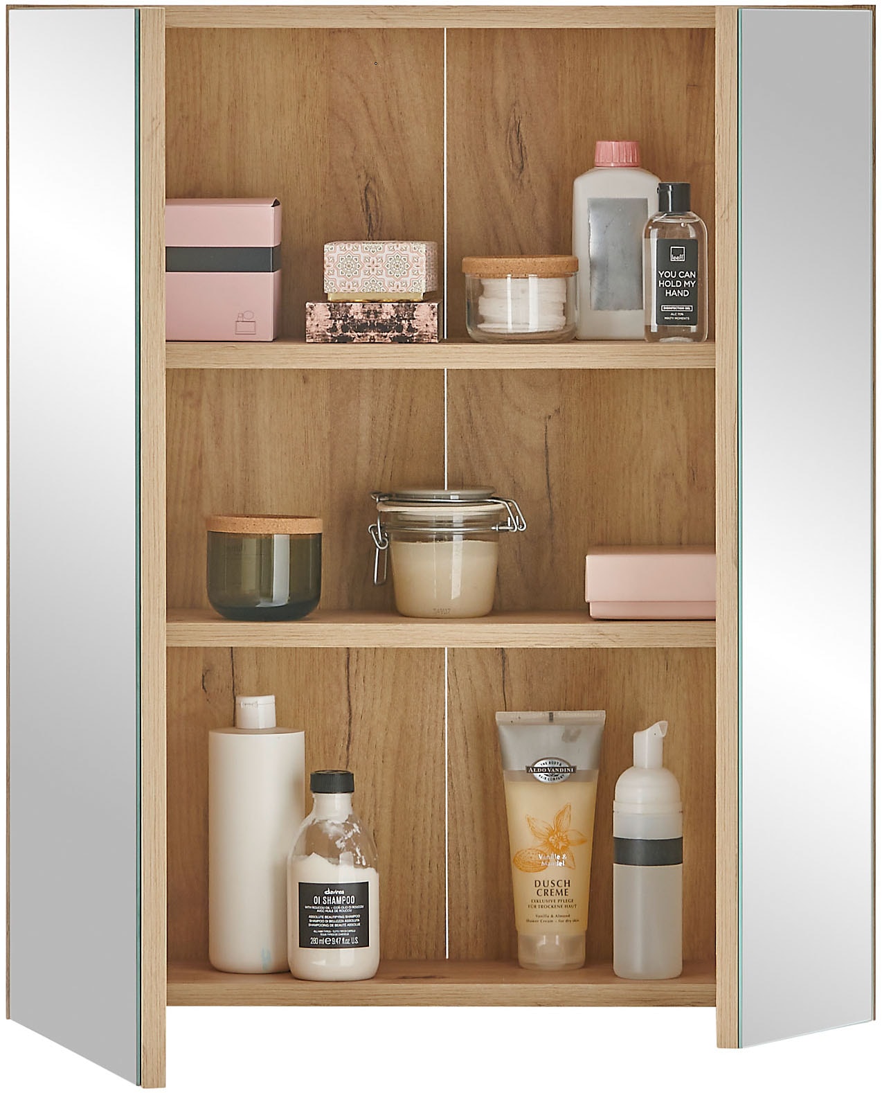 BASIC by Balculina Spiegelschrank »Austin«, (1 St.), Breite 60 cm, Tür L/R montierbar