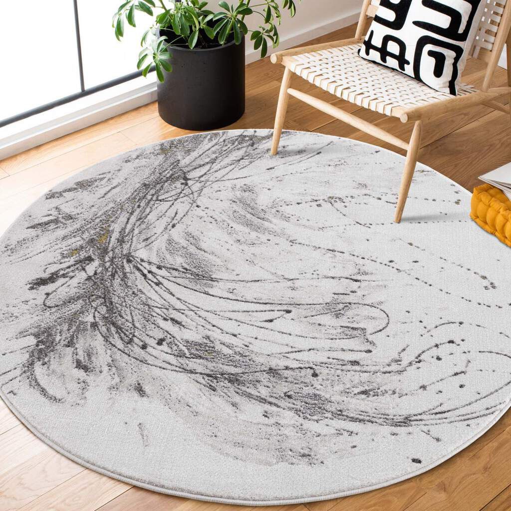 Carpet City Teppich "Chic" rund 11 mm Höhe Kurzflor, Abstrakt, Modern, Weic günstig online kaufen
