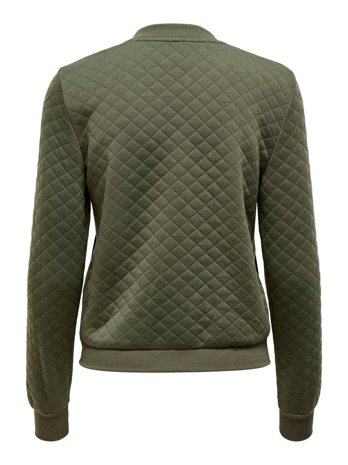 ONLY Sweatjacke »ONLJOYCE L/S BOMBER SWT NOOS« Polyester, regular fit