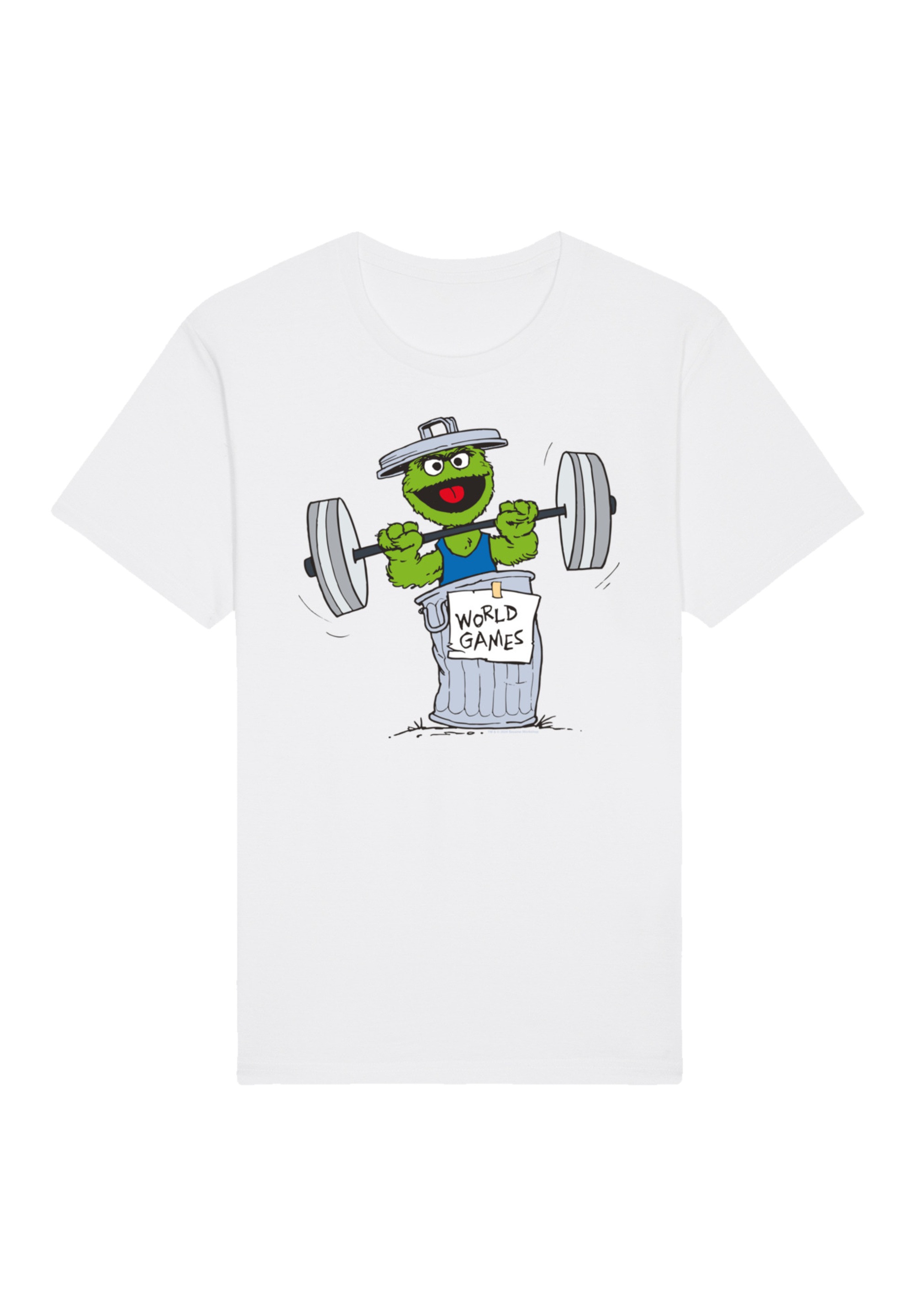 F4NT4STIC T-Shirt »Sesamstraße Oscar World Games«, Premium Qualität