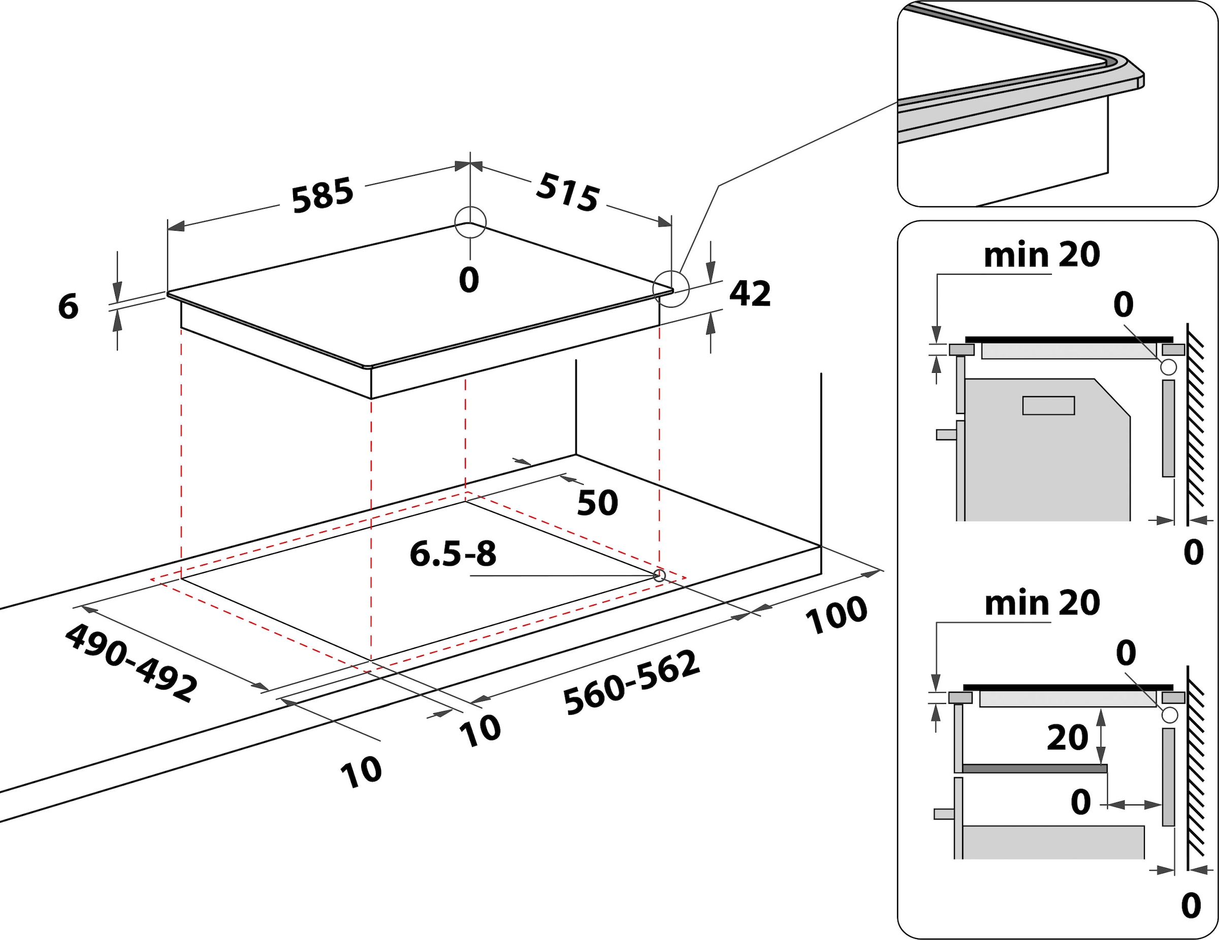 Privileg Teilauszug, OP8V2 Backofen-Set | »BAKO mit 450 BLG, Pyrolyse-Selbstreinigung Turn&Cook BAUR BLACK«, PBWR6