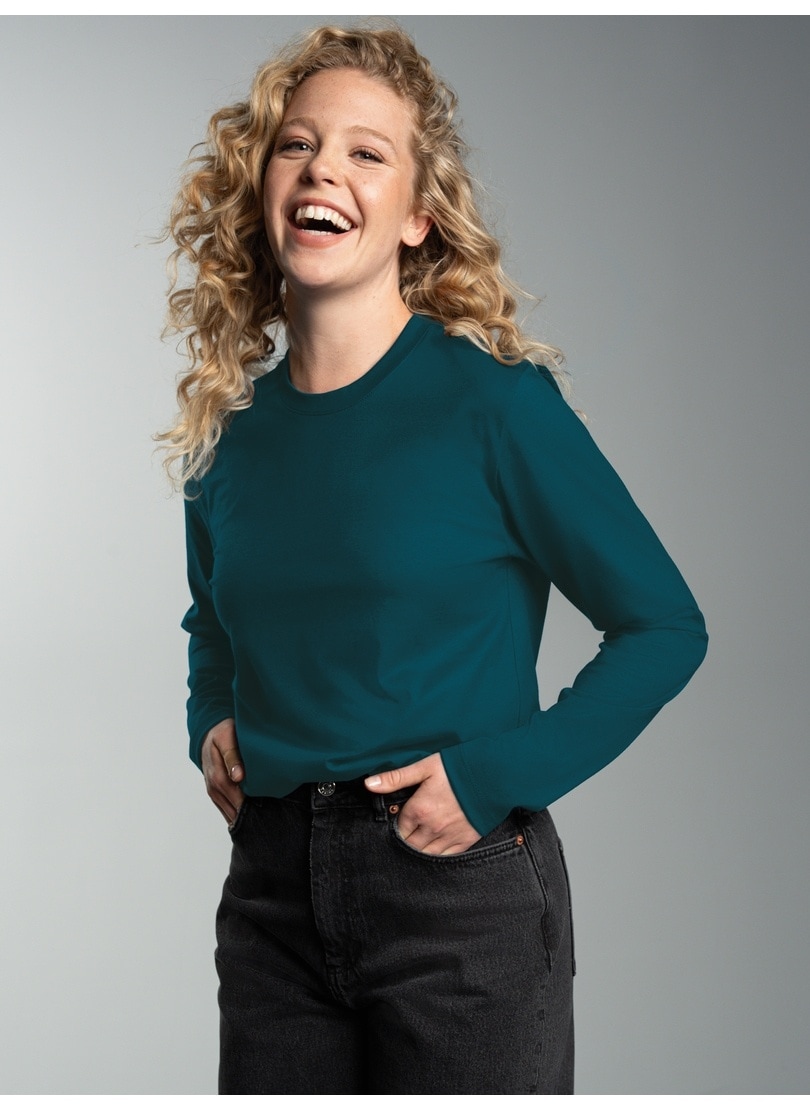 Trigema T-Shirt "TRIGEMA Langarmshirt aus 100% Baumwolle", 1 Stk. günstig online kaufen