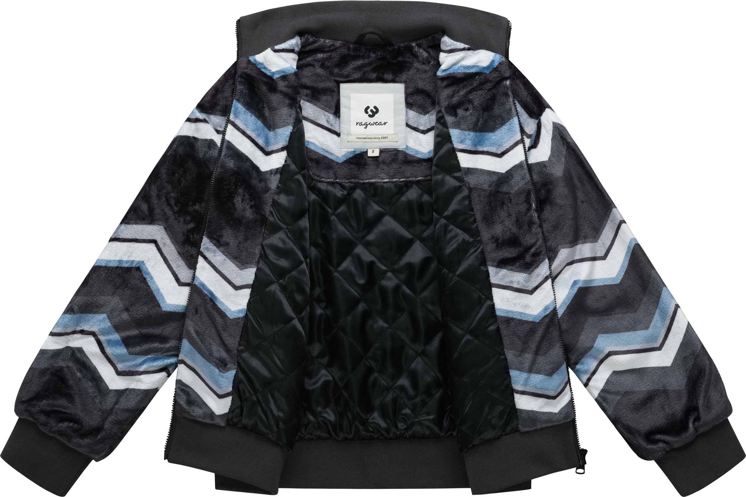 Ragwear Outdoorjacke »Tills Print Y« ohne Kapuze Kuschelige Damen Jacke mit Allover-Print