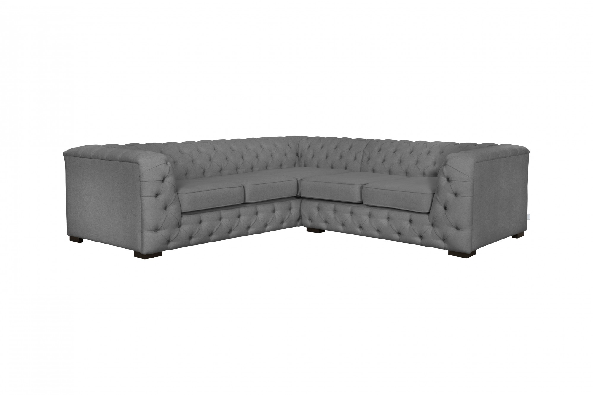 Home affaire Chesterfield-Sofa "KALINA L-Form", hochwertige Chesterfield-Au günstig online kaufen