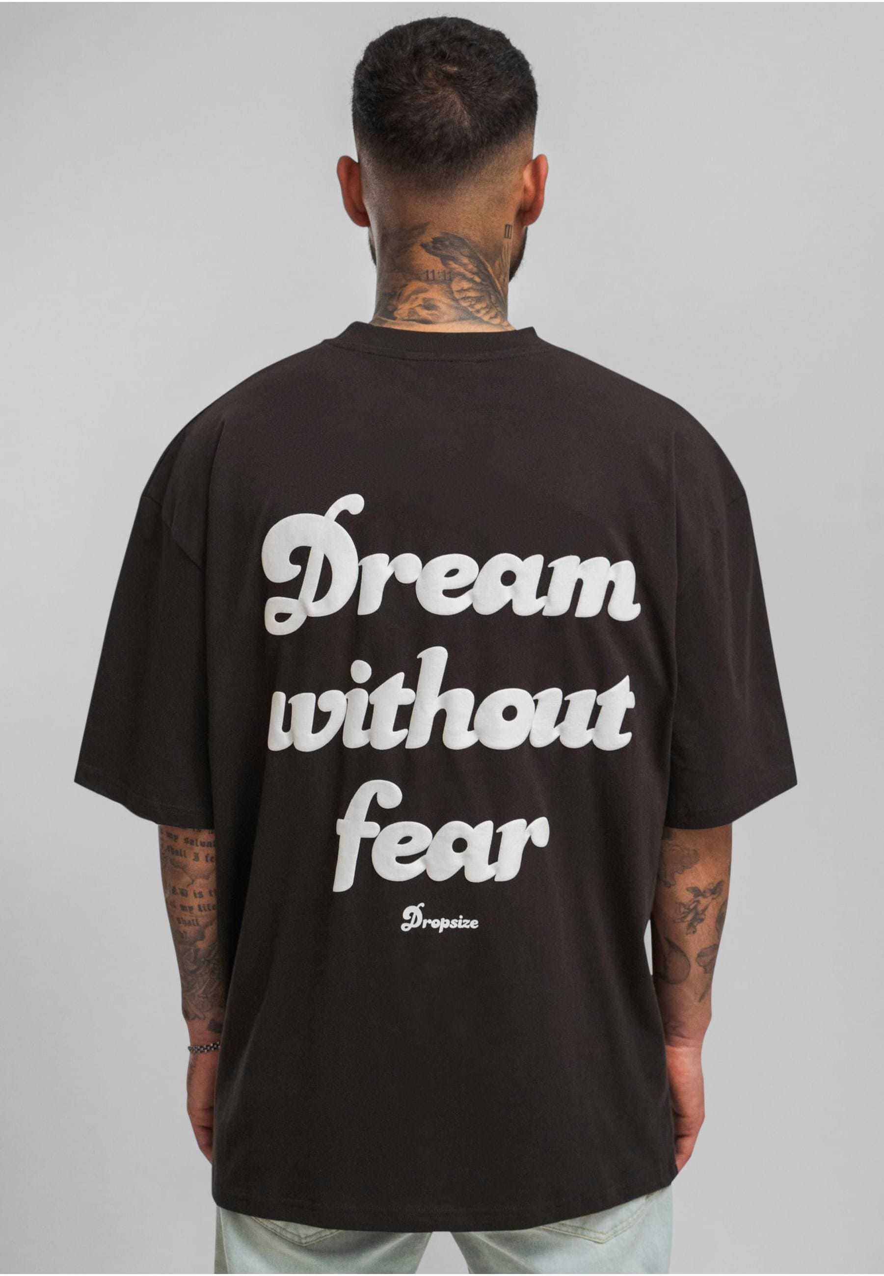 Dropsize T-Shirt »Dropsize Herren Heavy Dream Without Fear T-Shirt«, (1 tlg.)