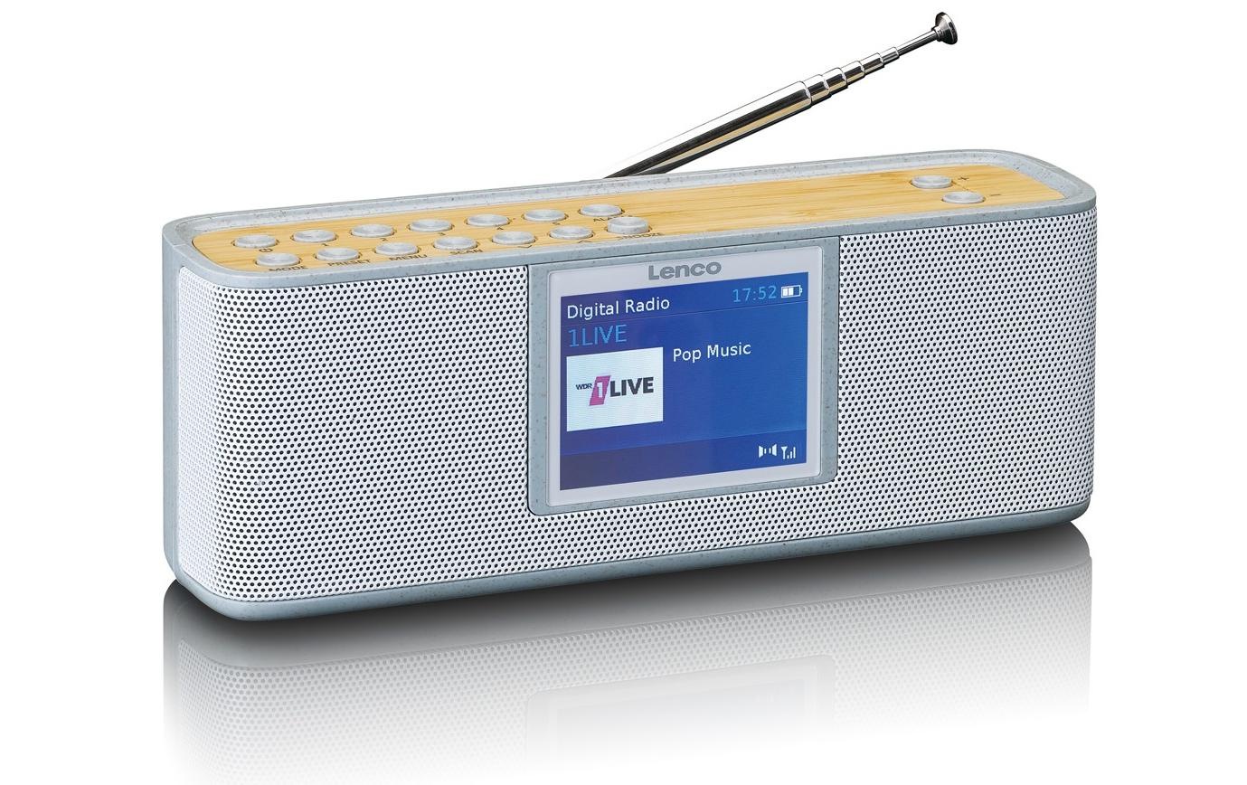 Lenco Digitalradio (DAB+) »PDR-046« ( ) Batteriestandanzeige, Display, Equalizer, Oberfläche aus Bambus