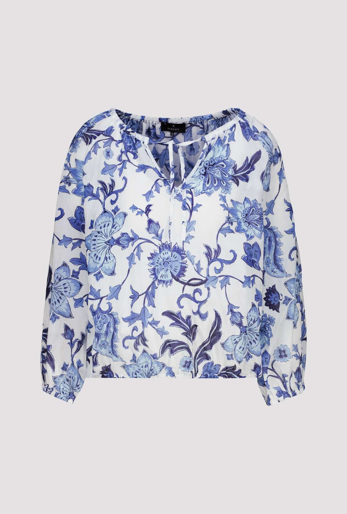 Monari Langarmbluse »Bluse Blumendruck allover« Regular fit mit Blumenmuster