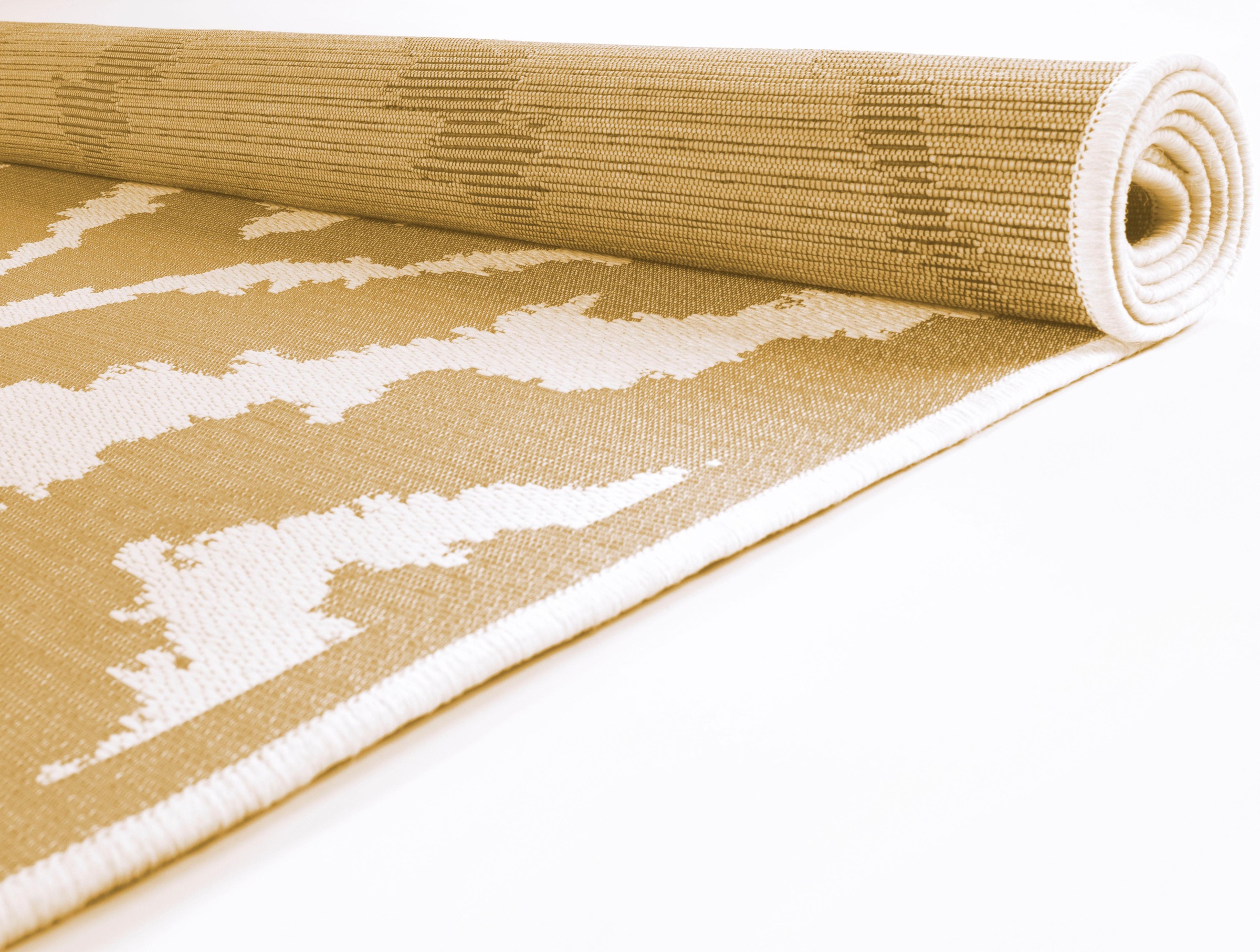 TOM TAILOR HOME Teppich »Garden Pattern«, rechteckig, 3 mm Höhe, Flachgewebe, modernes Rauten Design, In- und Outdoor geeignet