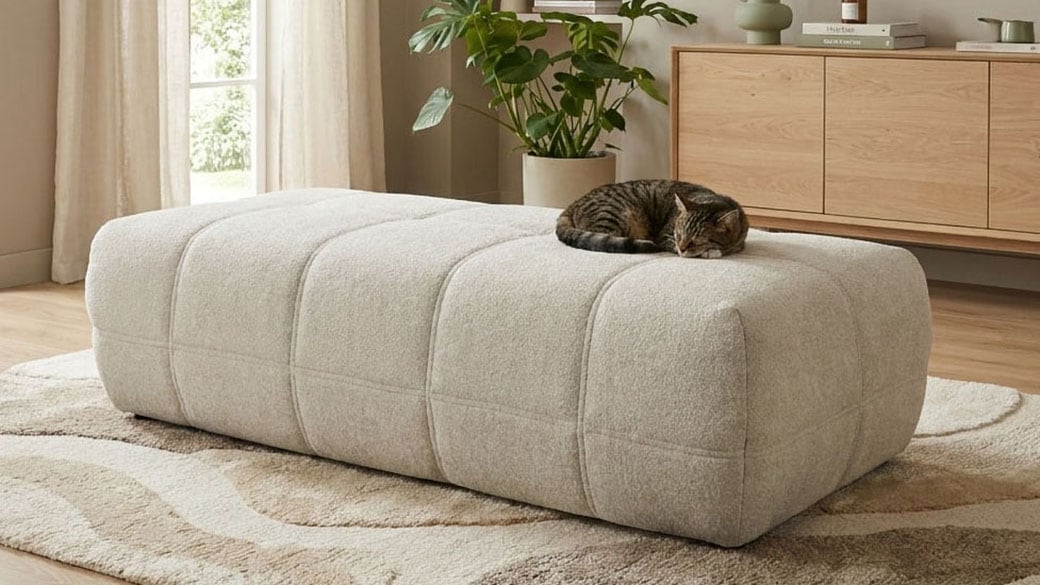 OTTO home Hocker "Ballerup 150 cm breit" Große Ausführung, passend zur Polsterserie Ballerup