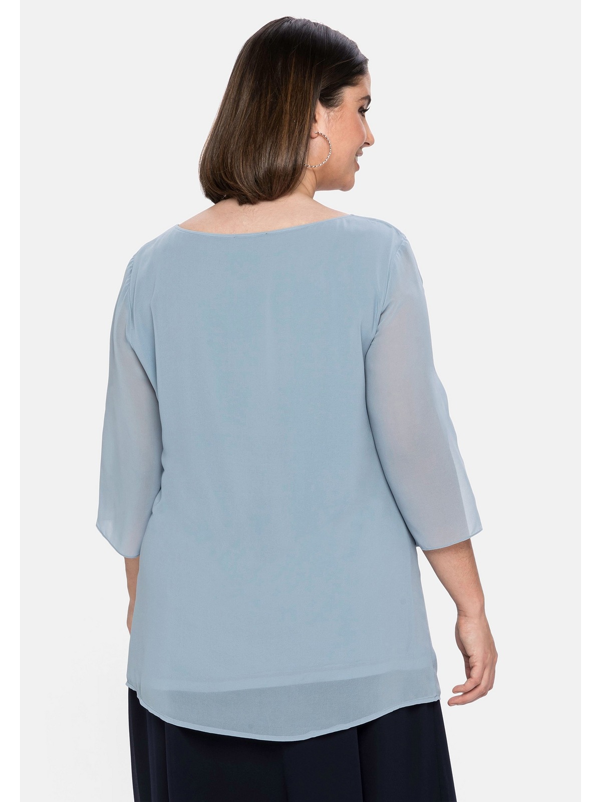 Sheego Tunika »Große Größen«, im Layerlook mit Chiffon