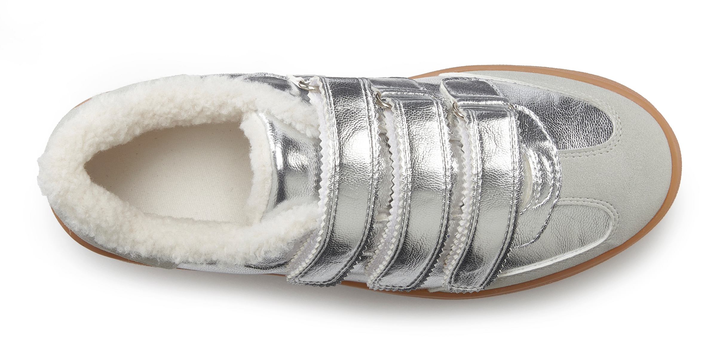 LASCANA Sneaker, Freizeitschuh, Halbschuh mit Teddyfell VEGAN