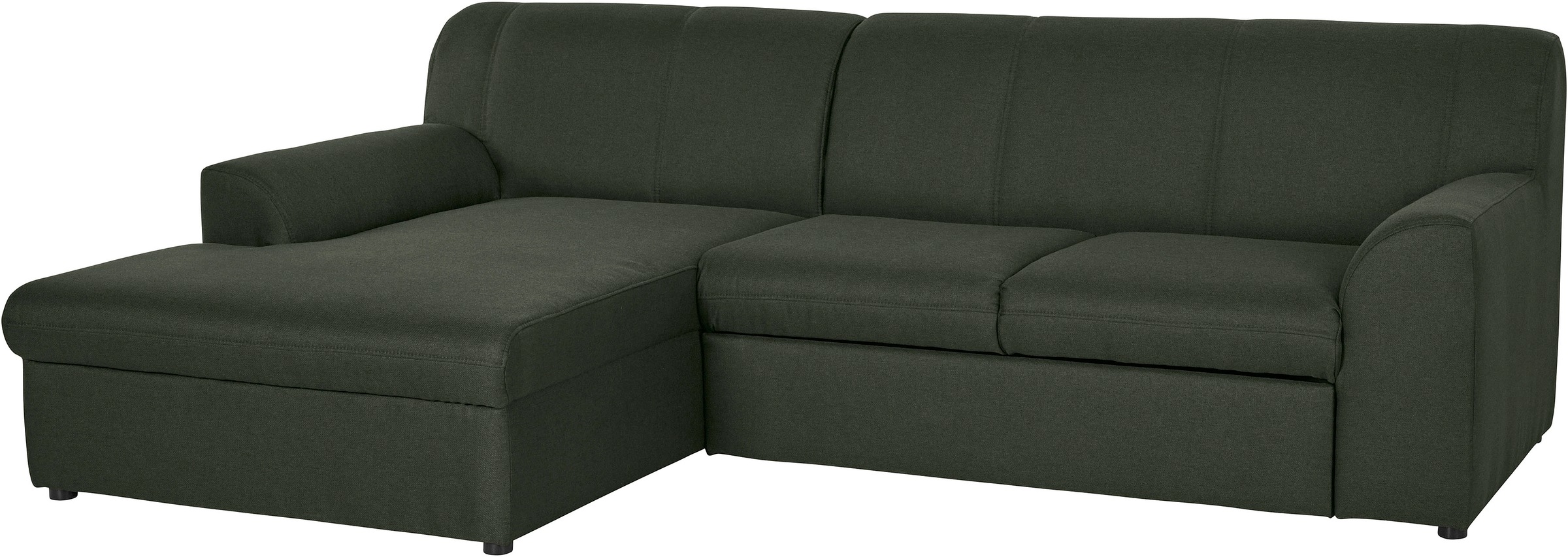 Thumbnail - DOMO collection Ecksofa "Topper, elegant und zeitlos, kompaktes Stellmaß 245/155cm, L-Form", mit Recamiere, wahlweise mi...