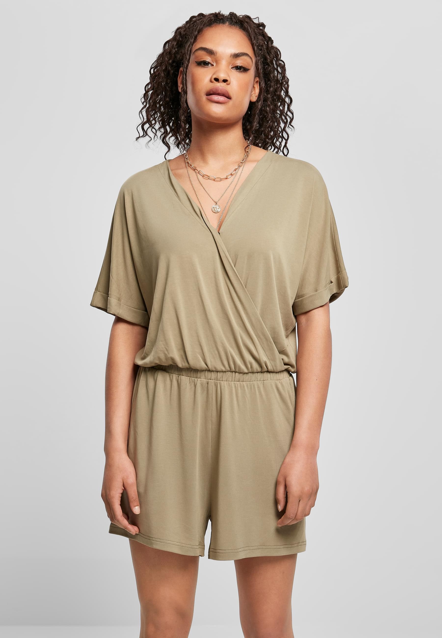URBAN CLASSICS Jumpsuit »Urban Classics Damen Ladies Short Modal Jumpsuit«, (1 tlg.)