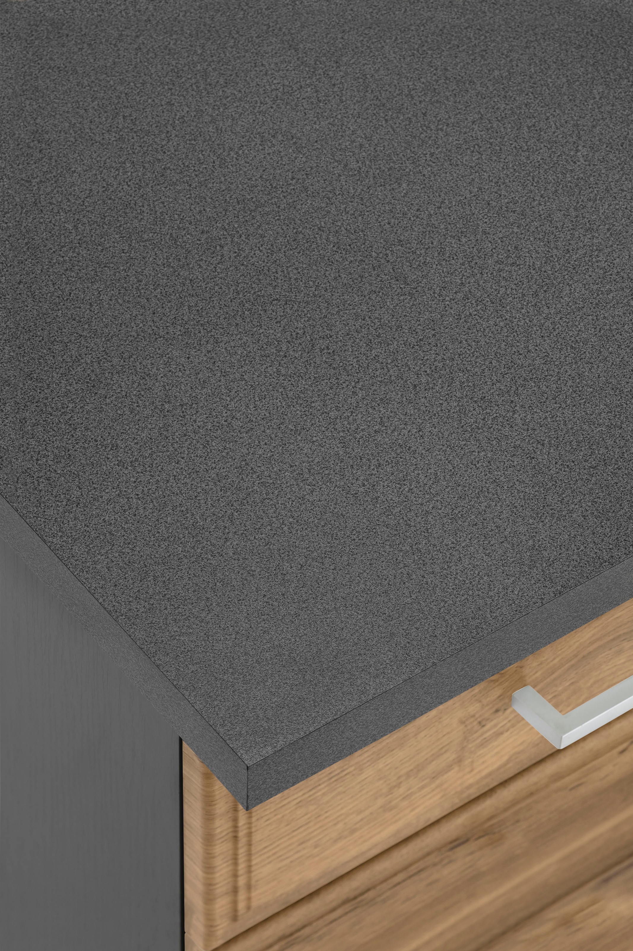 HELD MÖBEL Küchenzeile »Stockholm«, Breite 280 cm, mit hochwertigen MDF Fronten im Landhaus-Stil