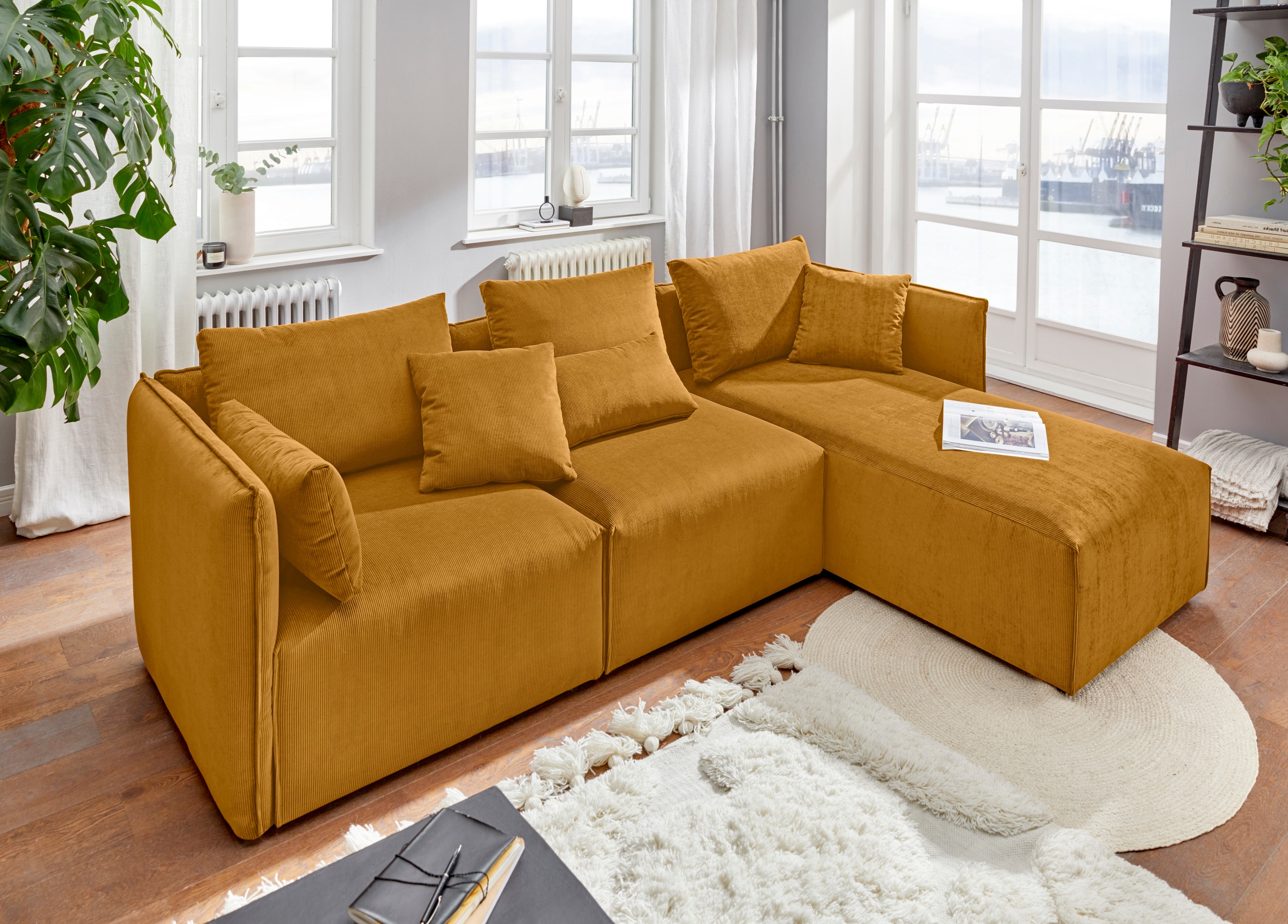 andas Ecksofa »Nöre«, (3 Teile), zusammengesetzt aus Modulen, in vielen Bezugsqualitäten und Farben
