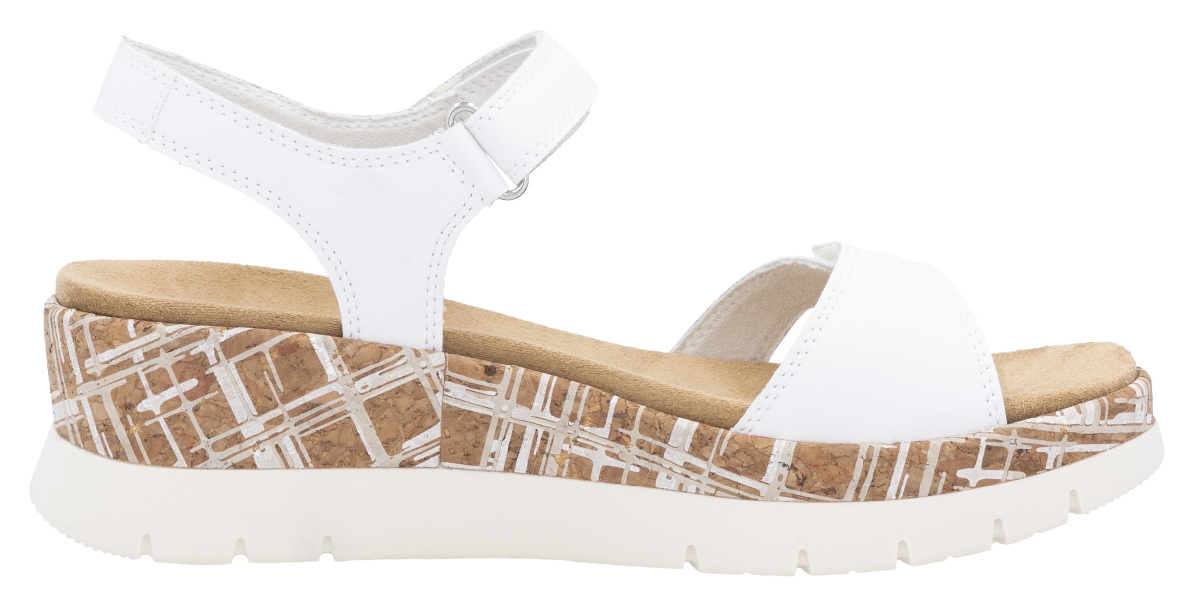 Remonte Keilsandalette, Riemchensandale, Bequemschuh, Sommerschuh mit Klettverschlüssen