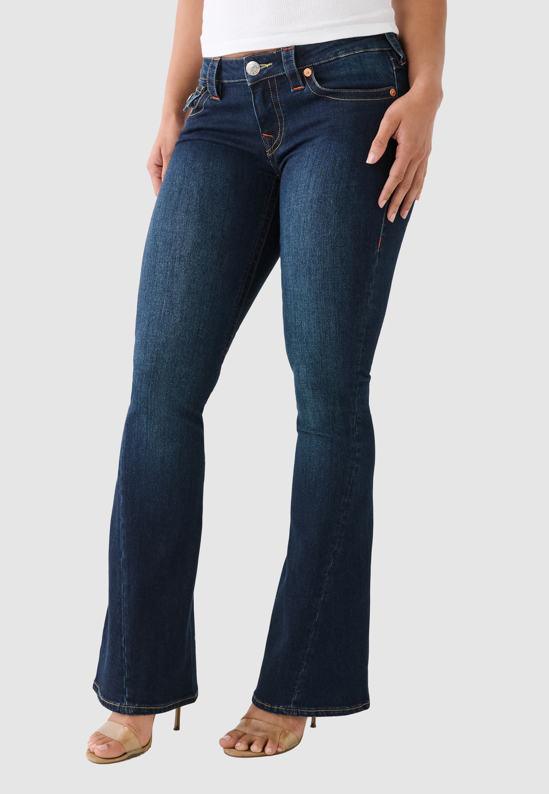 True Religion Bootcut-Jeans »JOEY LOW RISE FLARE« Baumwollmischung, Flared fit