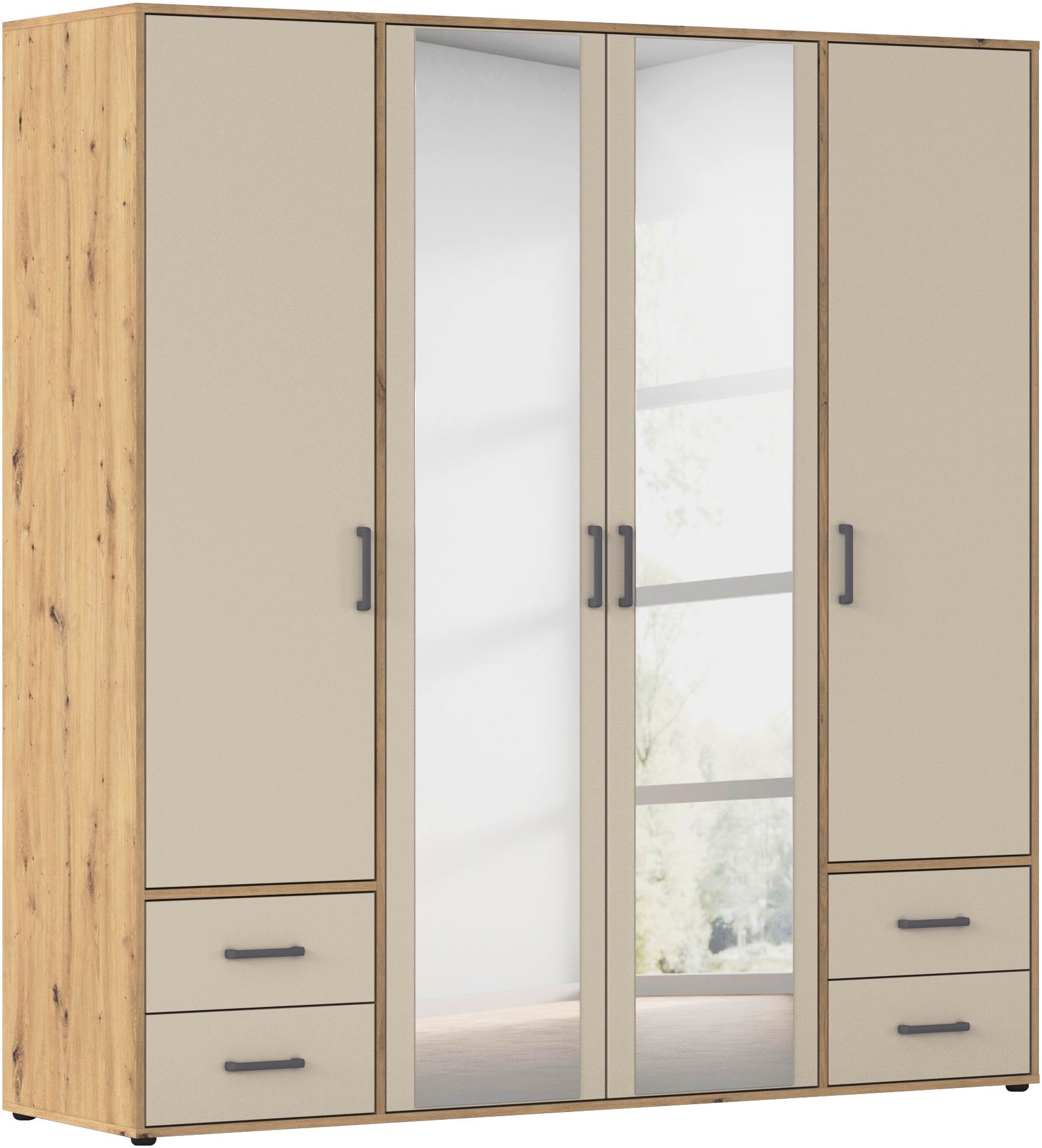 rauch Drehtürenschrank "Kleiderschrank Schrank Garderobe Wäscheschrank VOYA günstig online kaufen