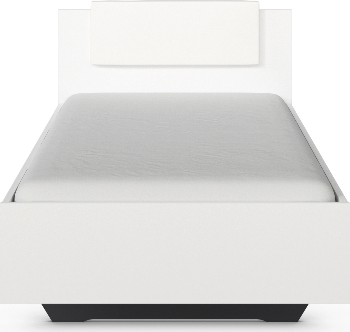 rauch Bett »Einzelbett Komfortbett Schlafzimmer für kleine Räume MAIKA« Liegefläche: 100x200 cm, Bettseitenhöhe 47 cm,  schwebende Optik mit abnehmbarer Polsterauflage MADE IN GERMANY