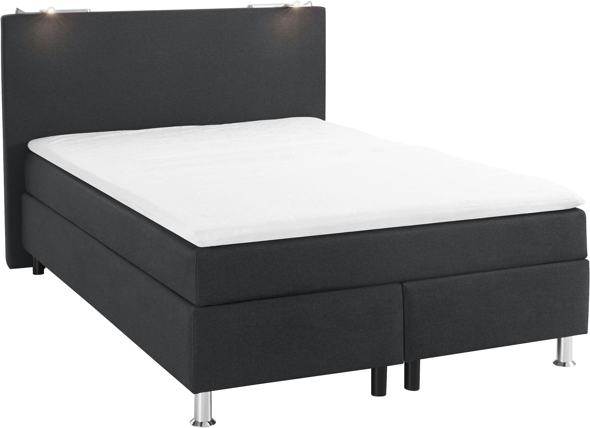 COLLECTION AB Boxspringbett, inkl. LED-Beleuchtung und Topper
