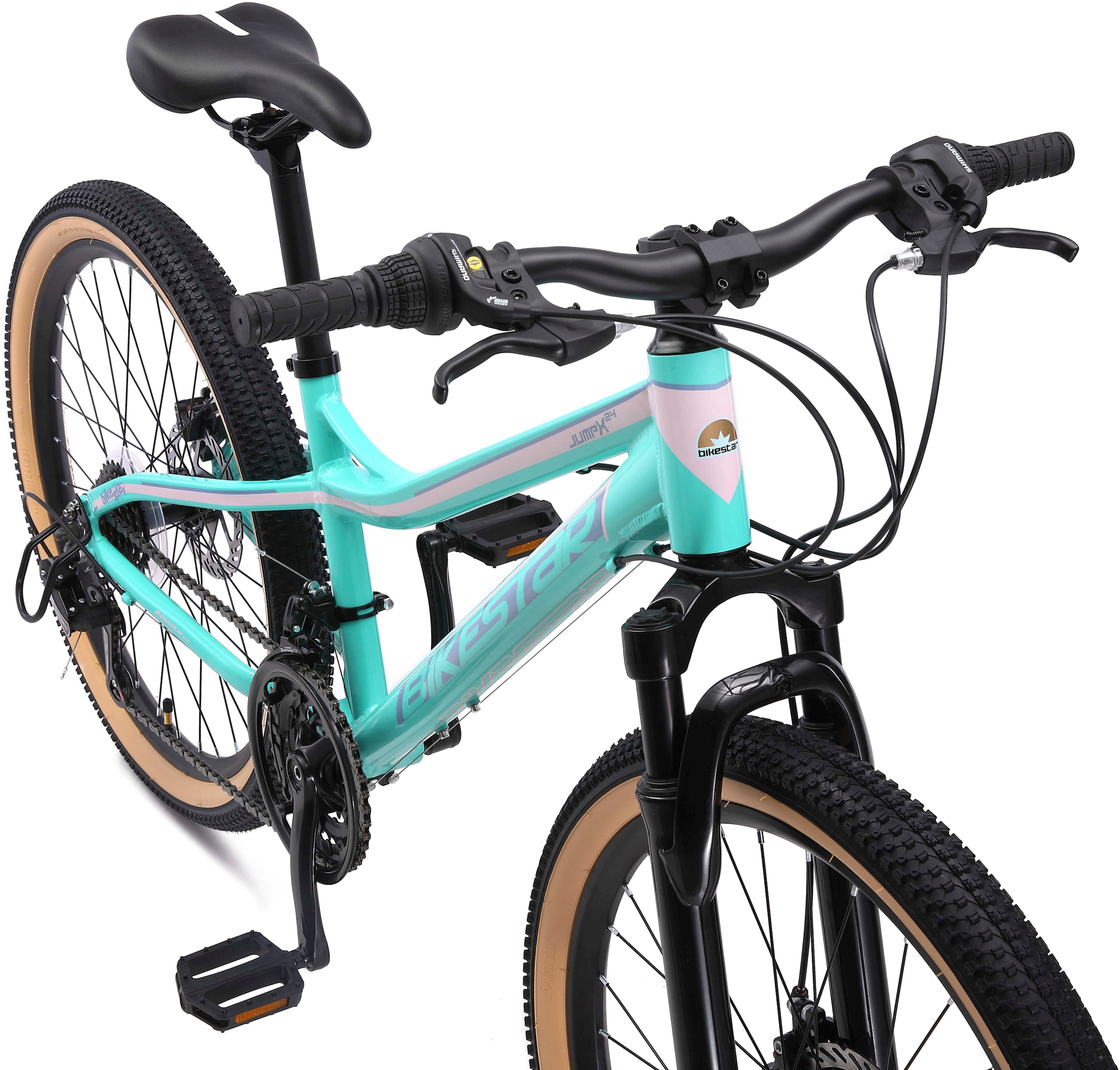Bikestar Jugendfahrrad, 21 Gang, Shimano, RD-TY21 Schaltwerk, Kettenschaltung