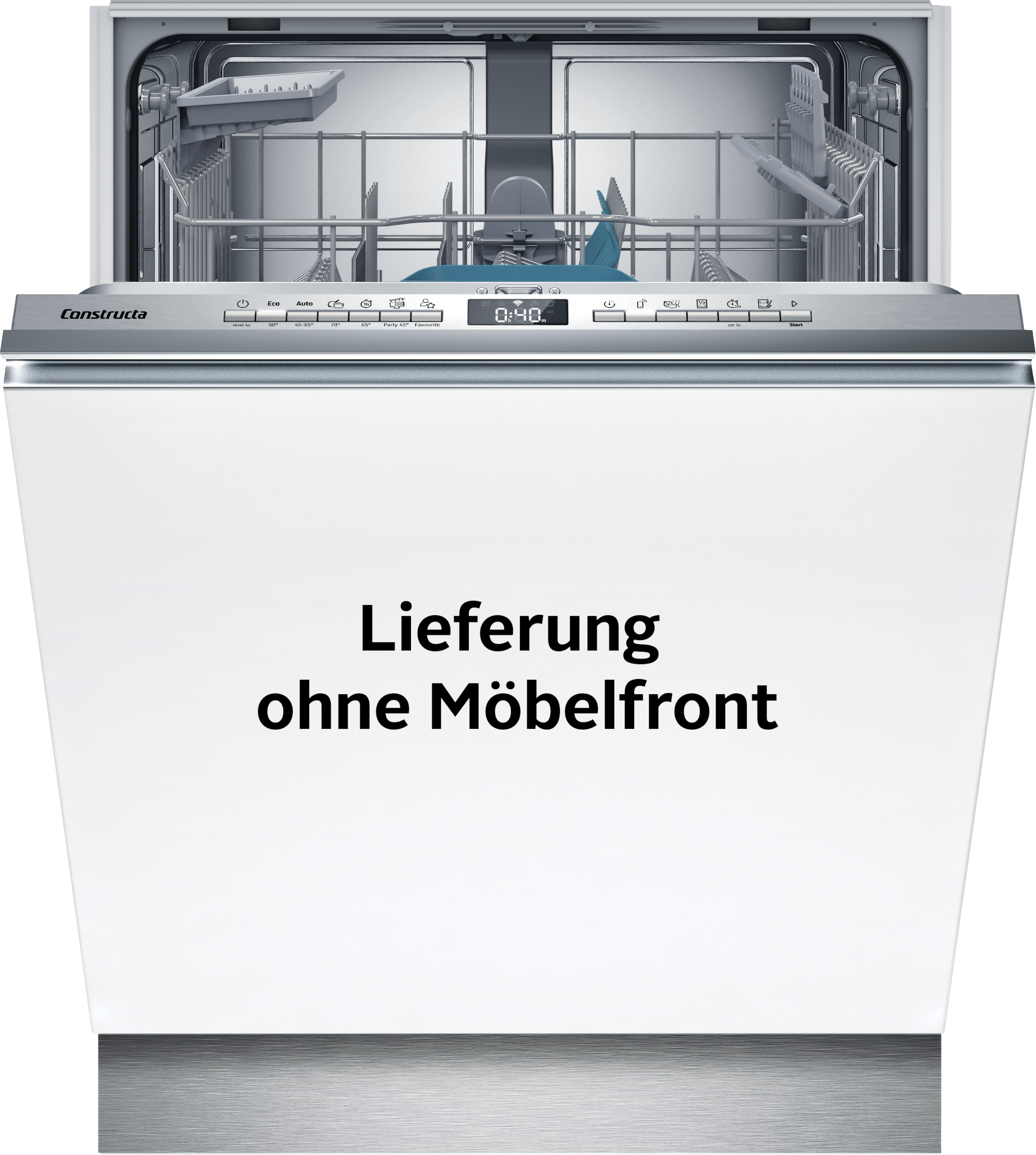 Constructa vollintegrierbarer Geschirrspüler "CB6HX03HUE" 13 tlg. Maßgedecke