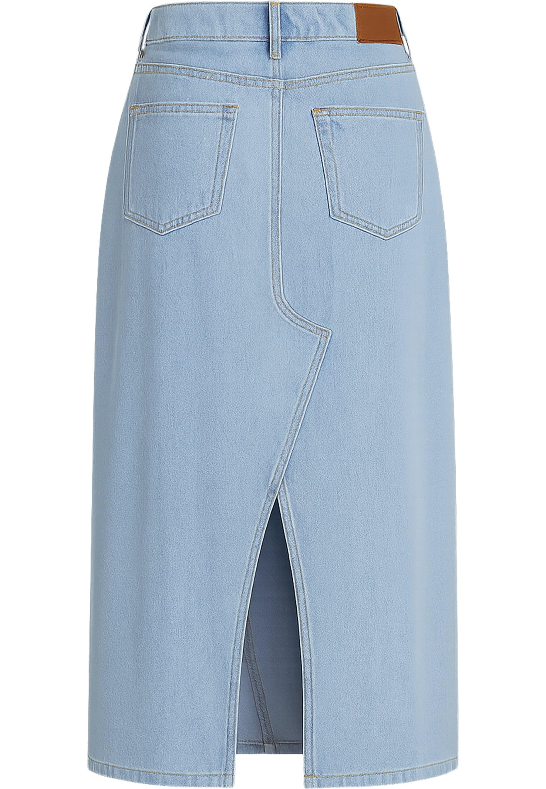 URBAN CLASSICS Sommerrock »Urban Classics Ladies Soft Denim Midi Skirt«, (1 tlg.)
