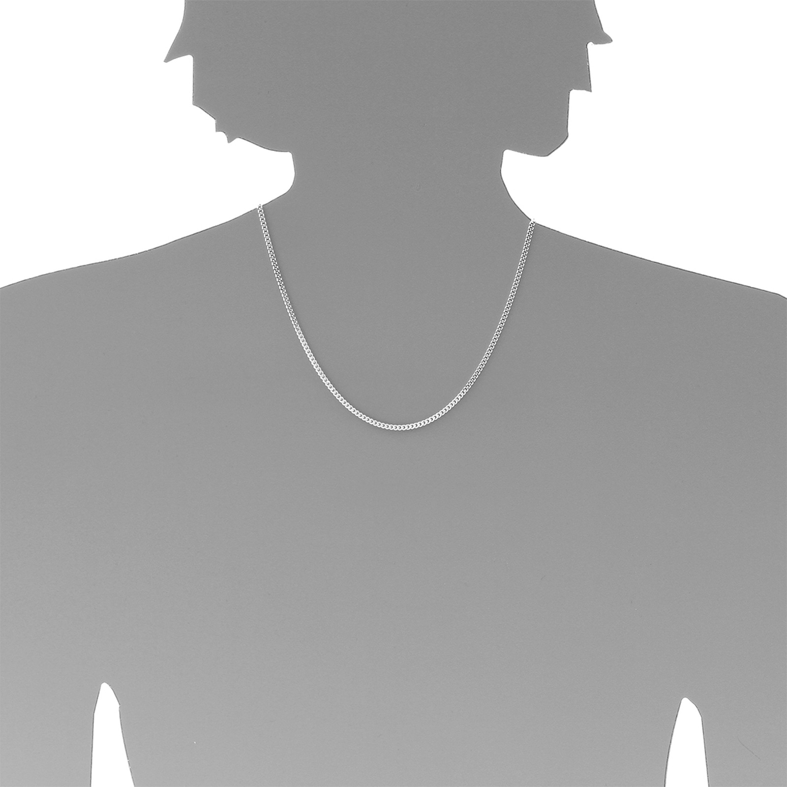 OSTSEE-SCHMUCK Panzer Chain Silver 60cm 2