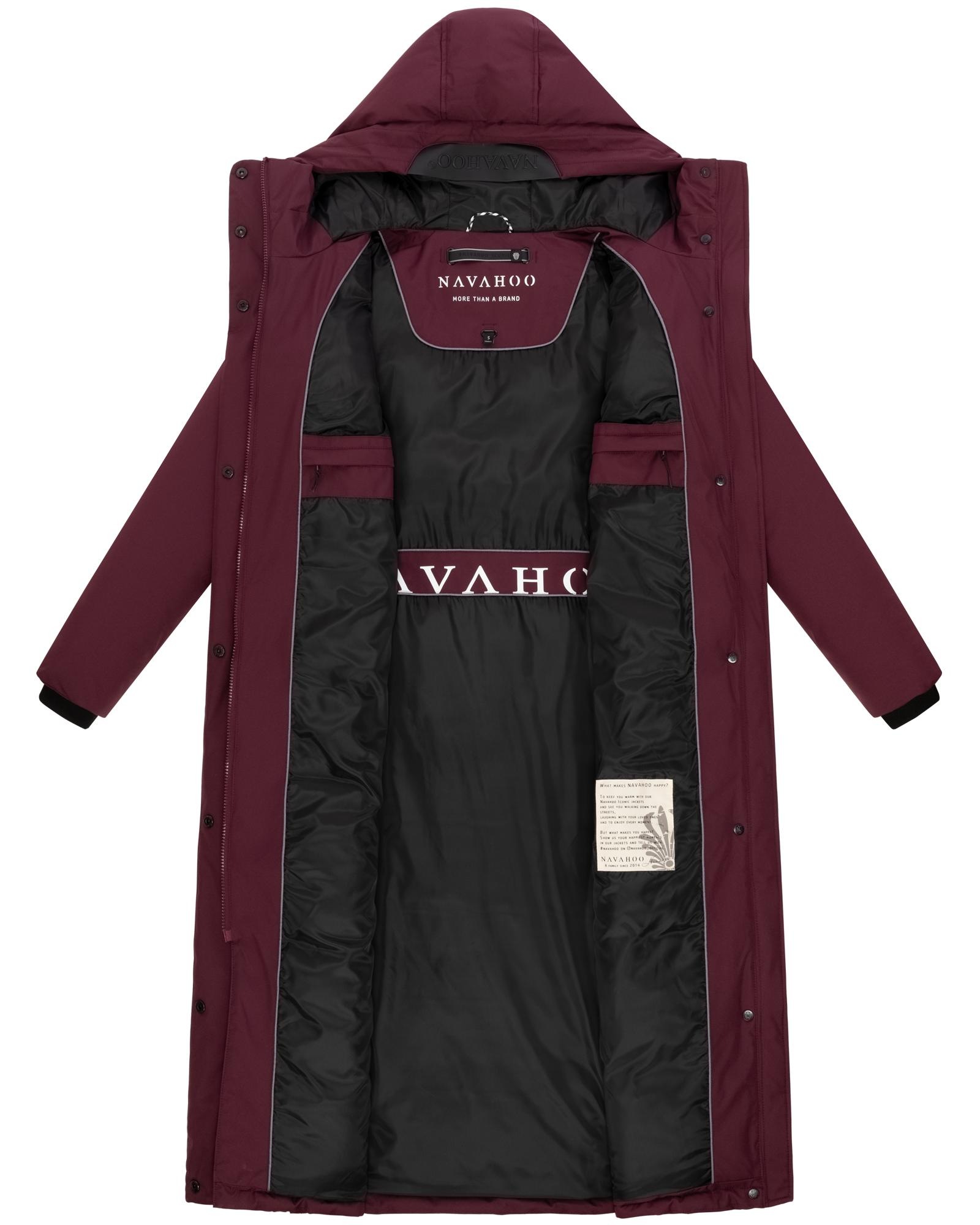 Navahoo Wintermantel »Wolkenfrost XIV« Extralanger Damen Mantel mit Kapuze