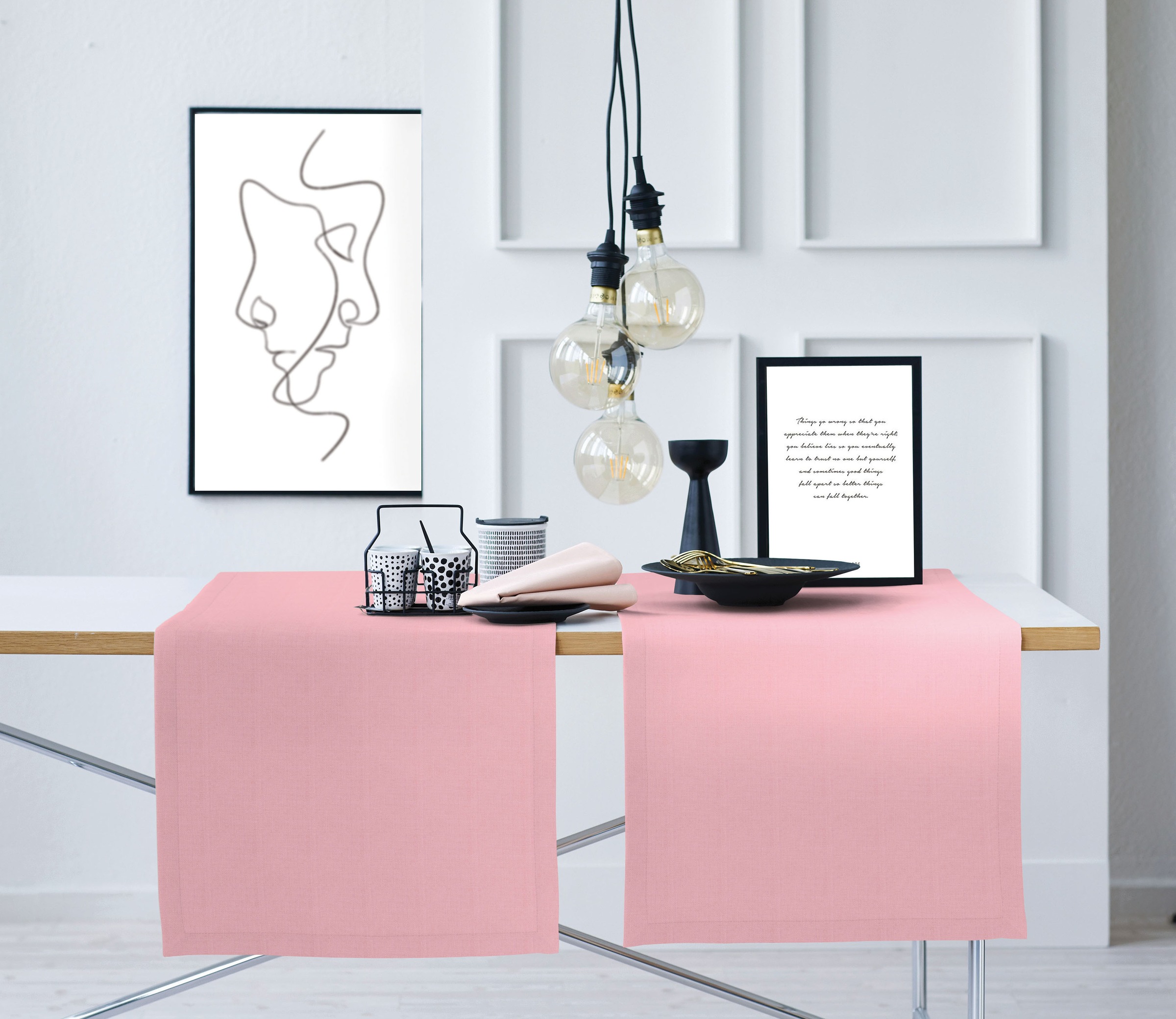 APELT Tischläufer "Arizona, Uni-Basic" Leinenoptik günstig online kaufen