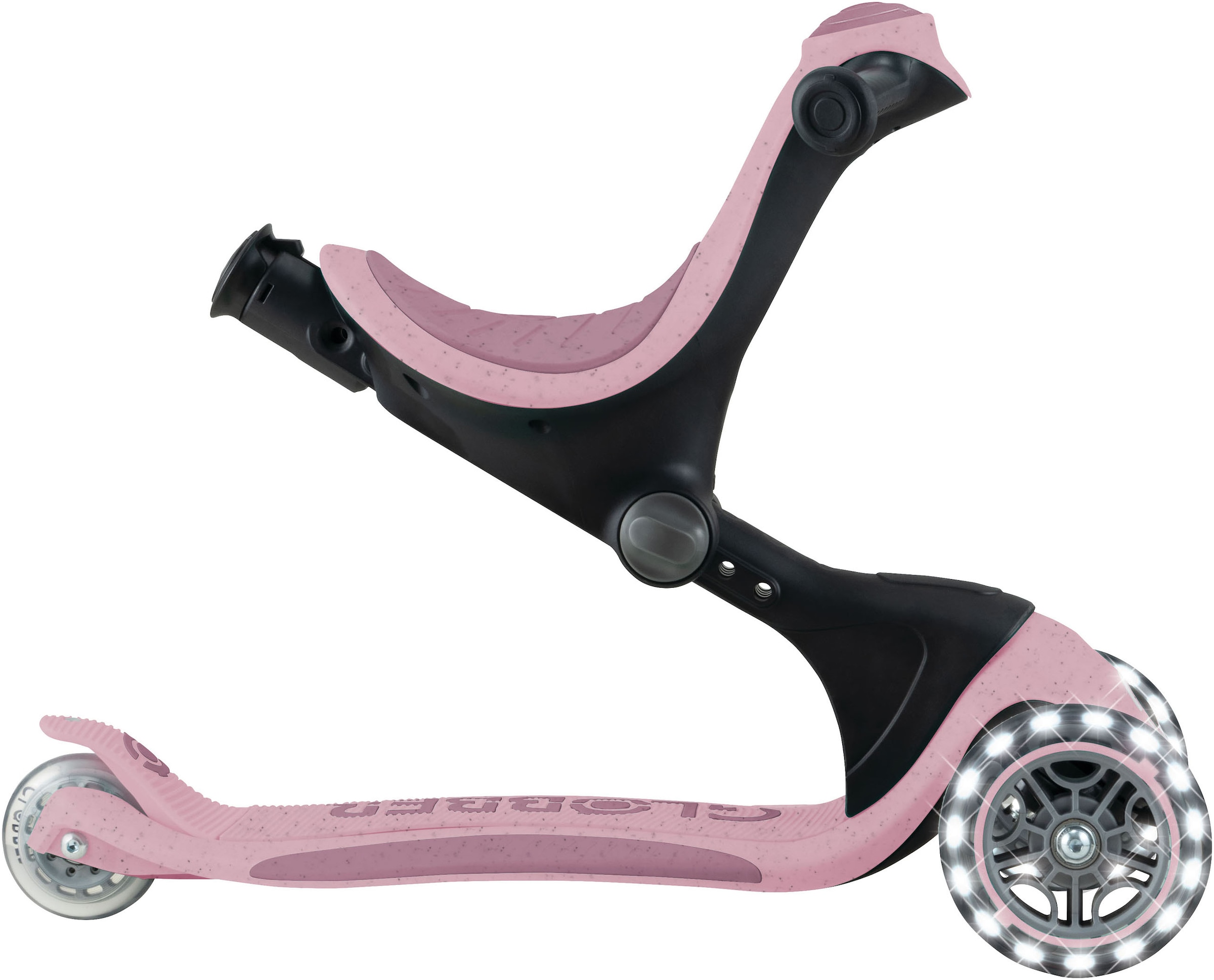 Globber Tretroller »GO-UP DELUXE LIGHTS ECO 360, mit Leuchtrollen«