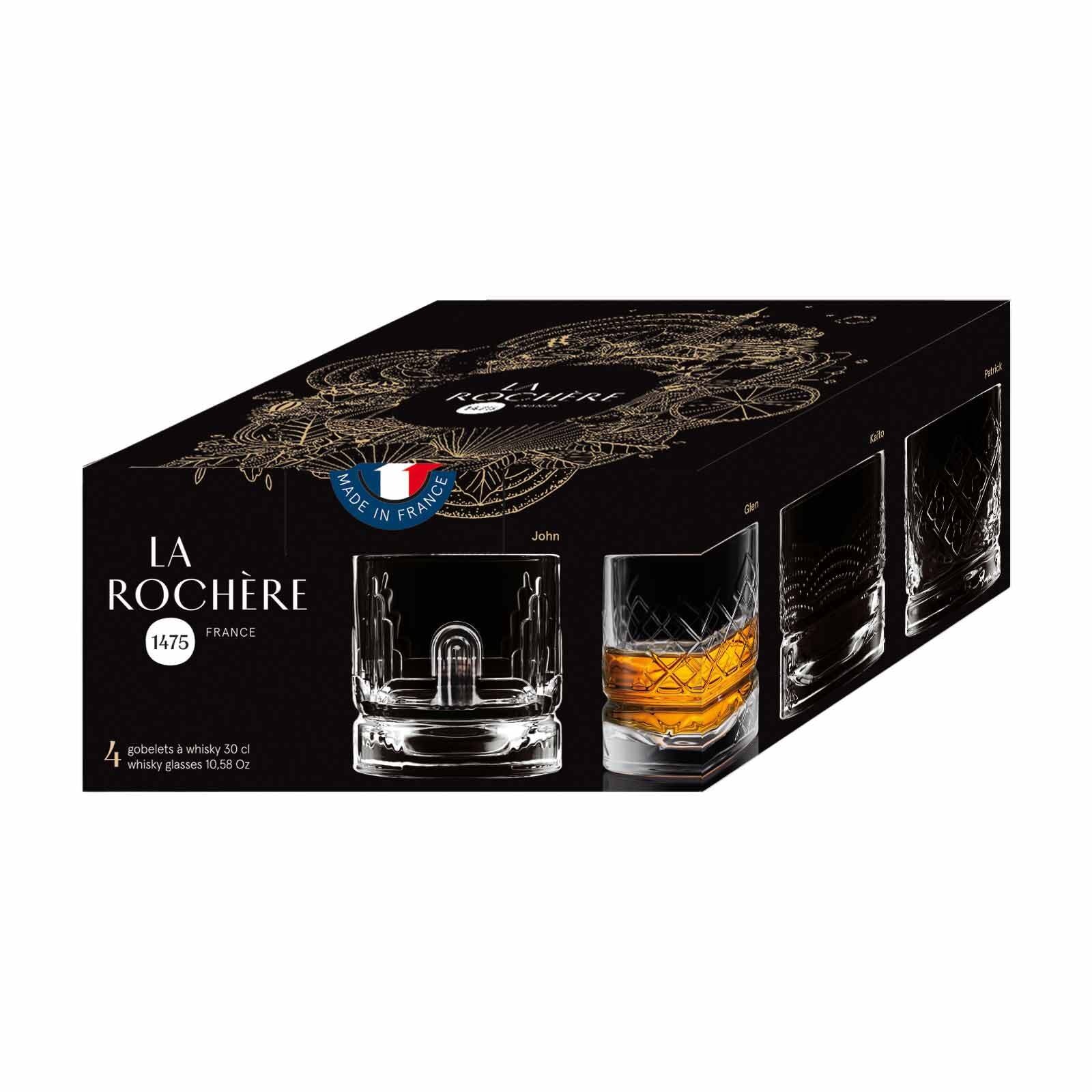 La Rochère France Whiskyglas »Whiskybecher Dandy 300 ml 4er Set transparent«