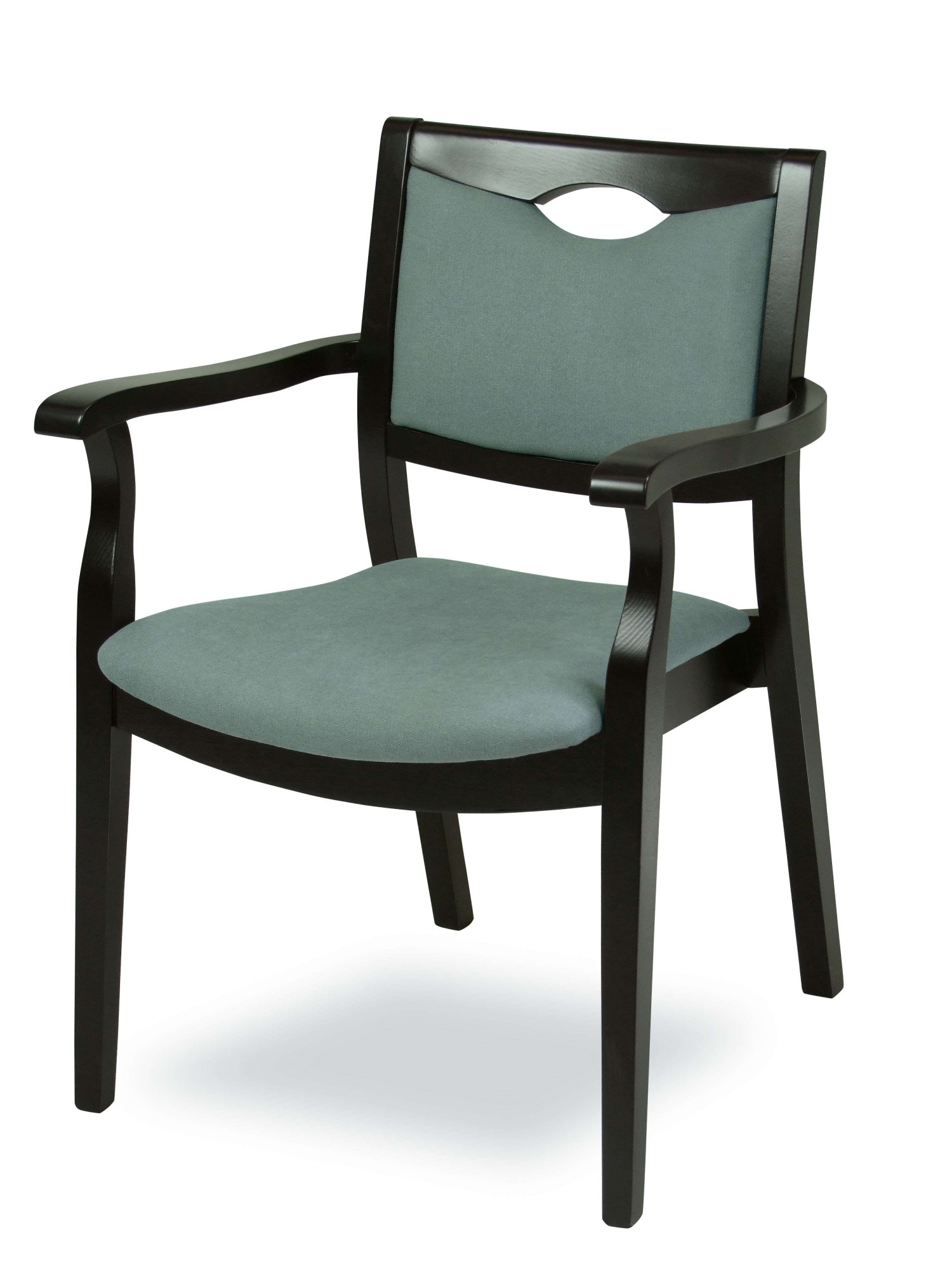 Home affaire Armlehnstuhl "London, Stuhl, Komfortsessel, 3 Gestellfarben, Made in Italy" () 1 Stk.Extra-komfortabel, ergonomisch, fleckenabweisendes Gewebe, Massivholz