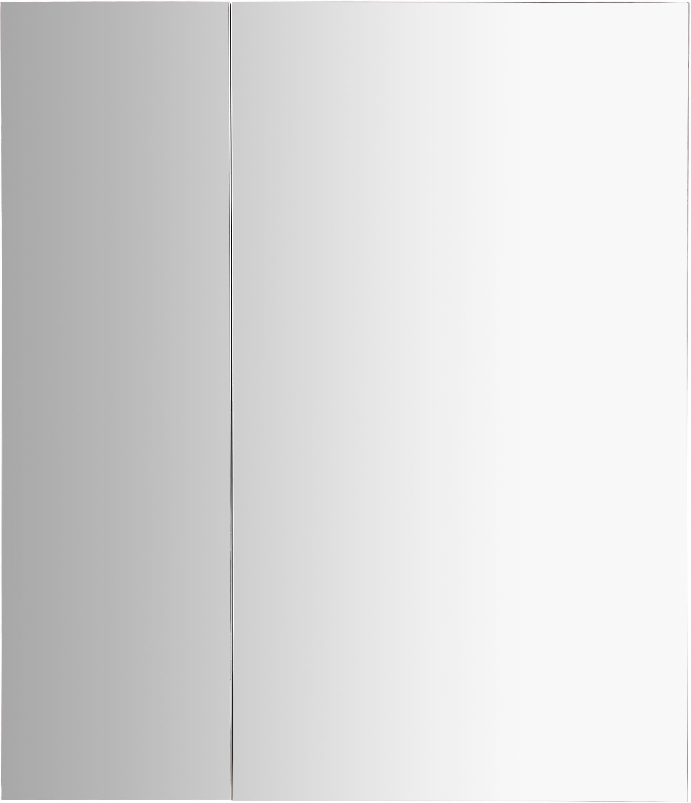 andas Spiegelschrank »Lund Badschrank Schrank Bad WC Spiegel ohne LED«, Badezimmerspiegelschrank  Spiegel Badspiegel mit 2 Türen Breite 60cm | BAUR