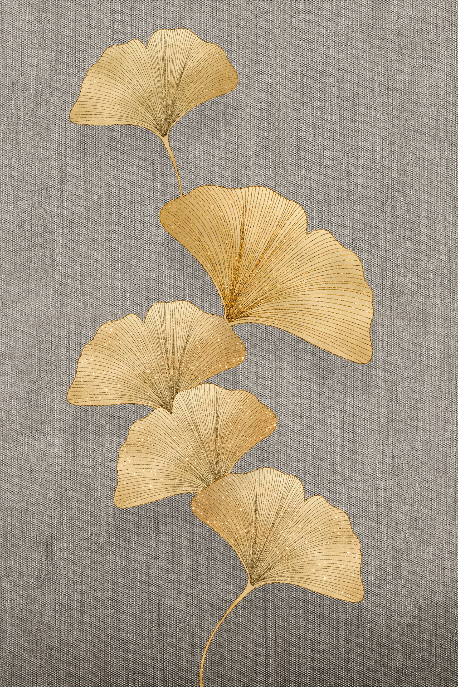 queence Leinwandbild "Goldener Ginkgo, Canvas Bild von Hand bespannt" 1 Stk. tlg. Zeitlose Ginkgo-Motive in hellen Farben