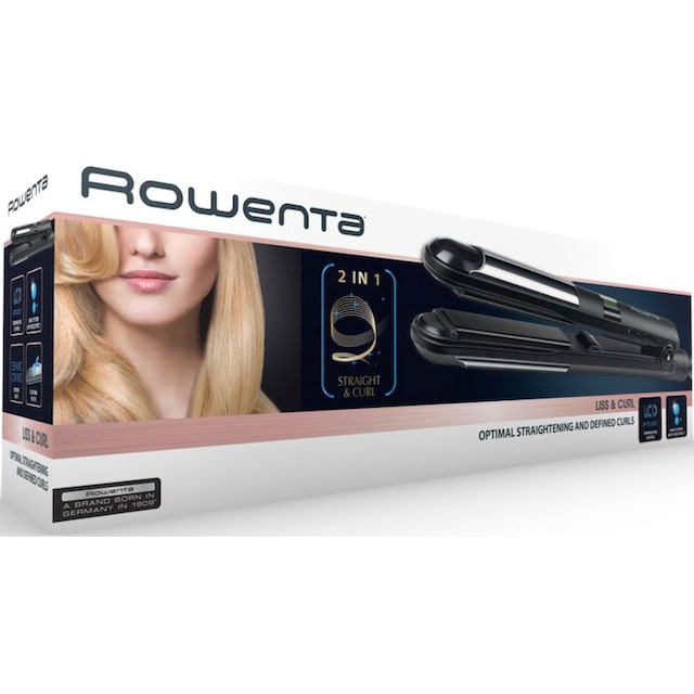 Ionen-System, Rowenta Liss Glätteisen Curl«, schnelles online BAUR »SF4210 Keramik-Platten, Keramik-Beschichtung, | & bewegliche Aufheizen kaufen